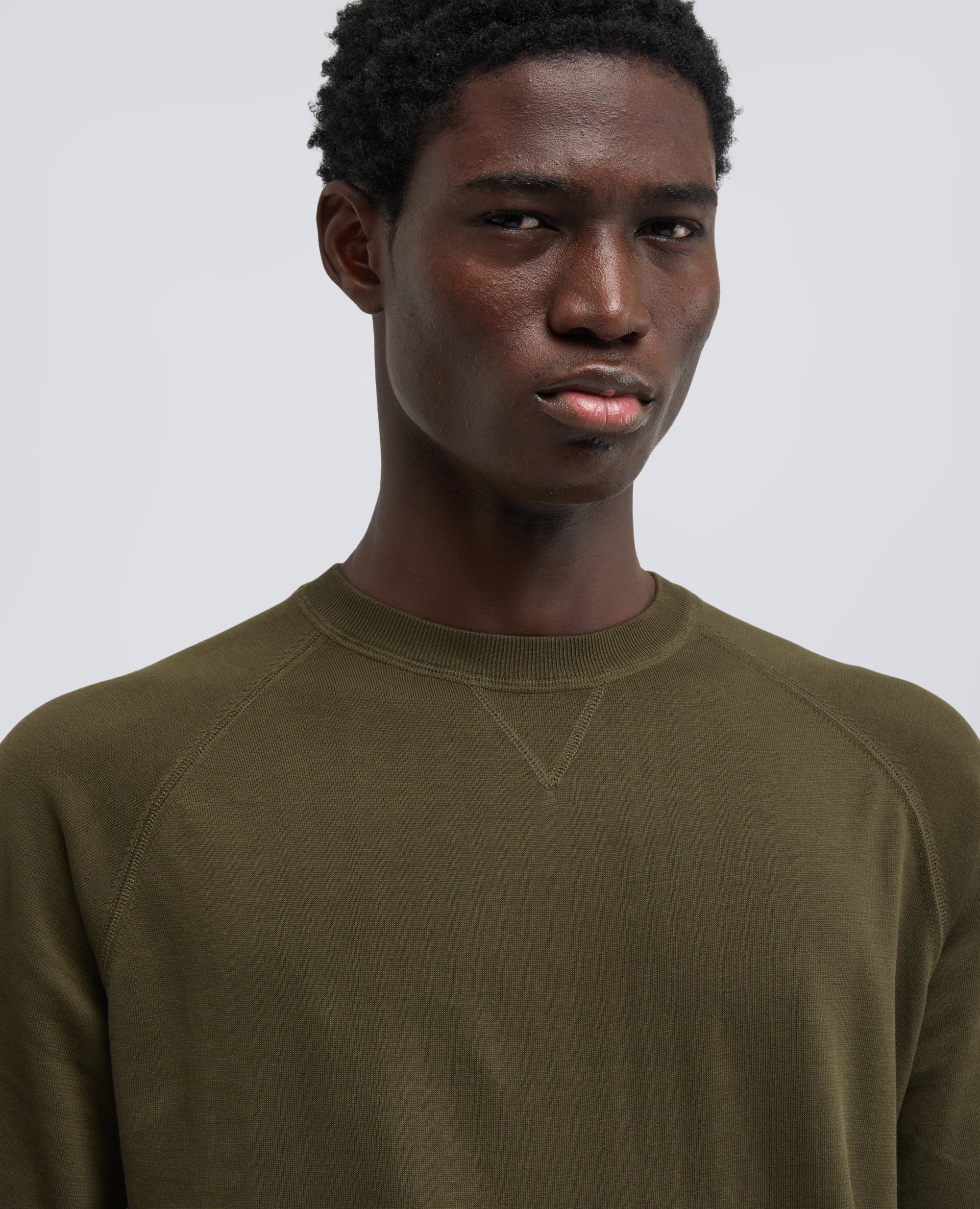 MAGLIA GIROCOLLO IN COTONE - VERDE - ASPESI