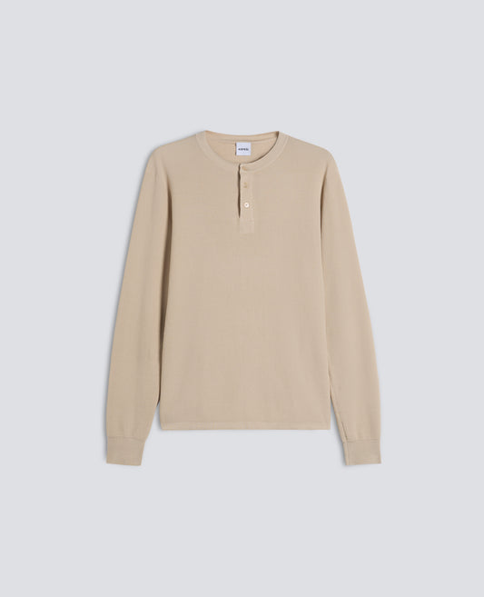 MAGLIA GIROCOLLO IN COTONE - BEIGE - ASPESI