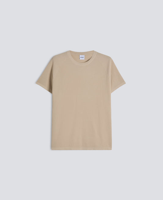 MAGLIA RAGLAN IN MICRO WAFFLE DI COTONE - BEIGE - ASPESI