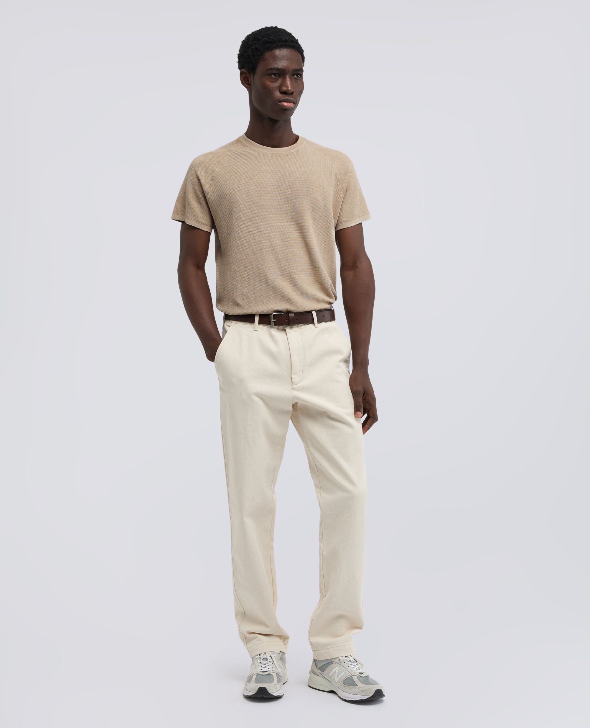 MAGLIA RAGLAN IN MICRO WAFFLE DI COTONE - BEIGE - ASPESI