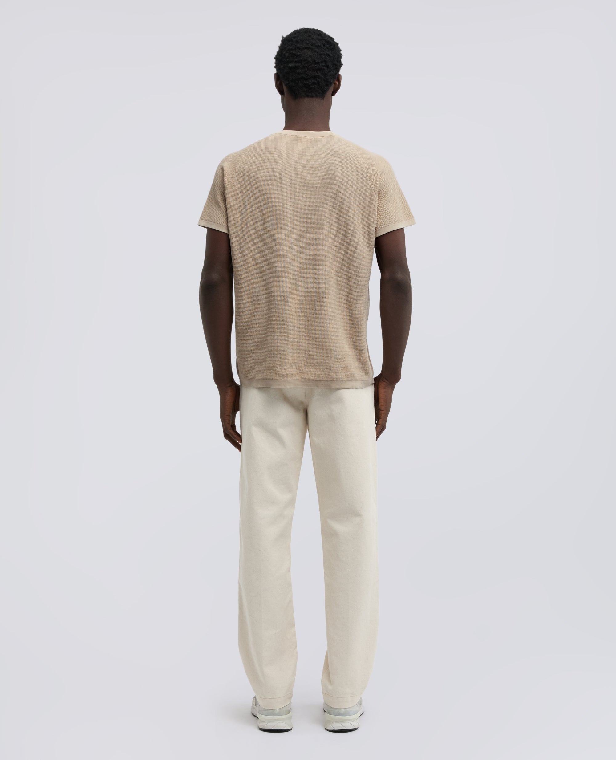 MAGLIA RAGLAN IN MICRO WAFFLE DI COTONE - BEIGE - ASPESI