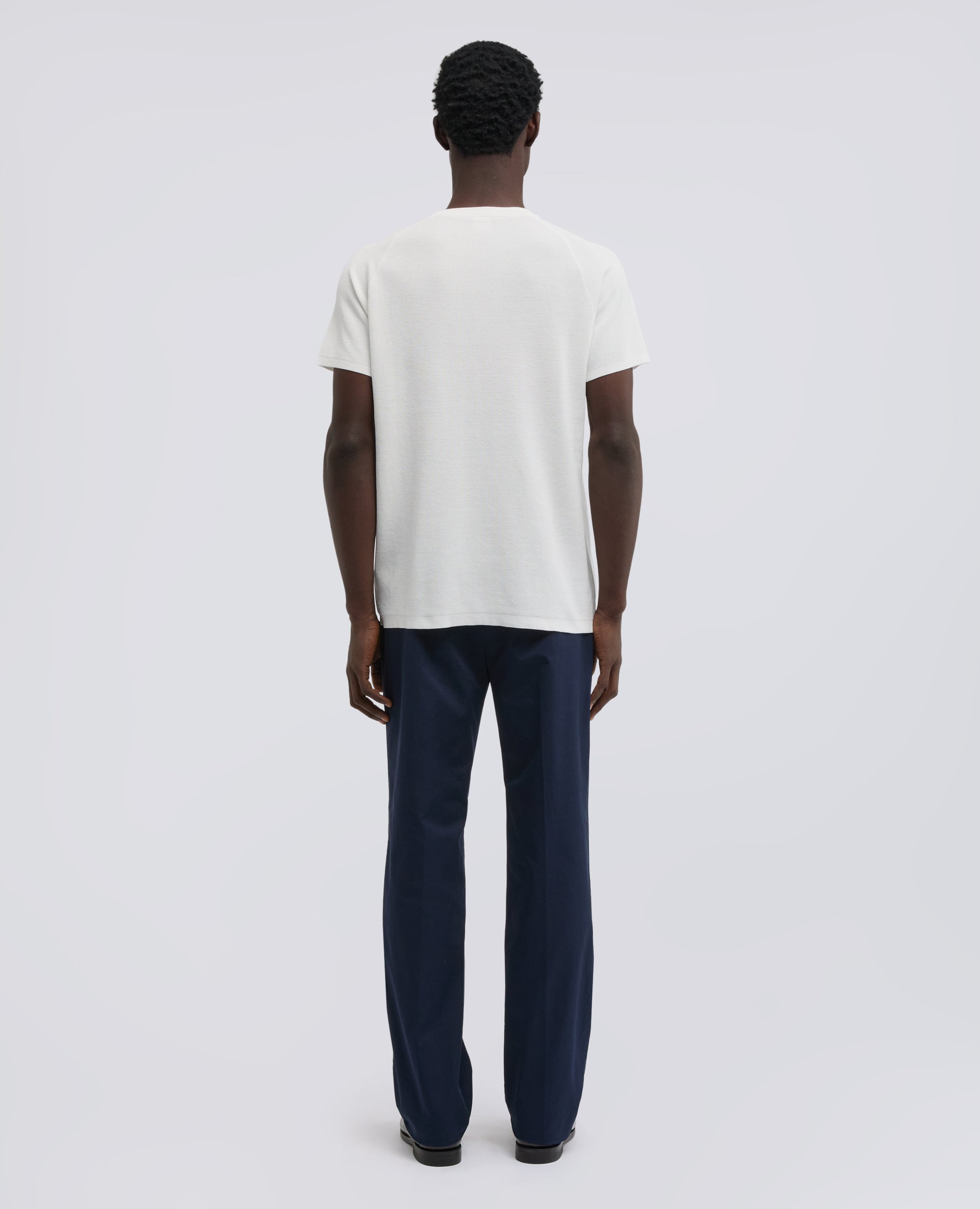 MAGLIA RAGLAN IN MICRO WAFFLE DI COTONE - BIANCO - ASPESI