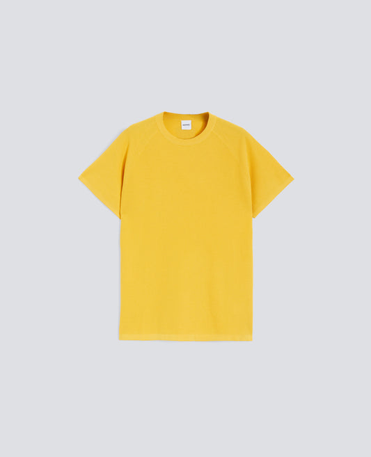 MAGLIA RAGLAN IN MICRO WAFFLE DI COTONE - GIALLO - ASPESI