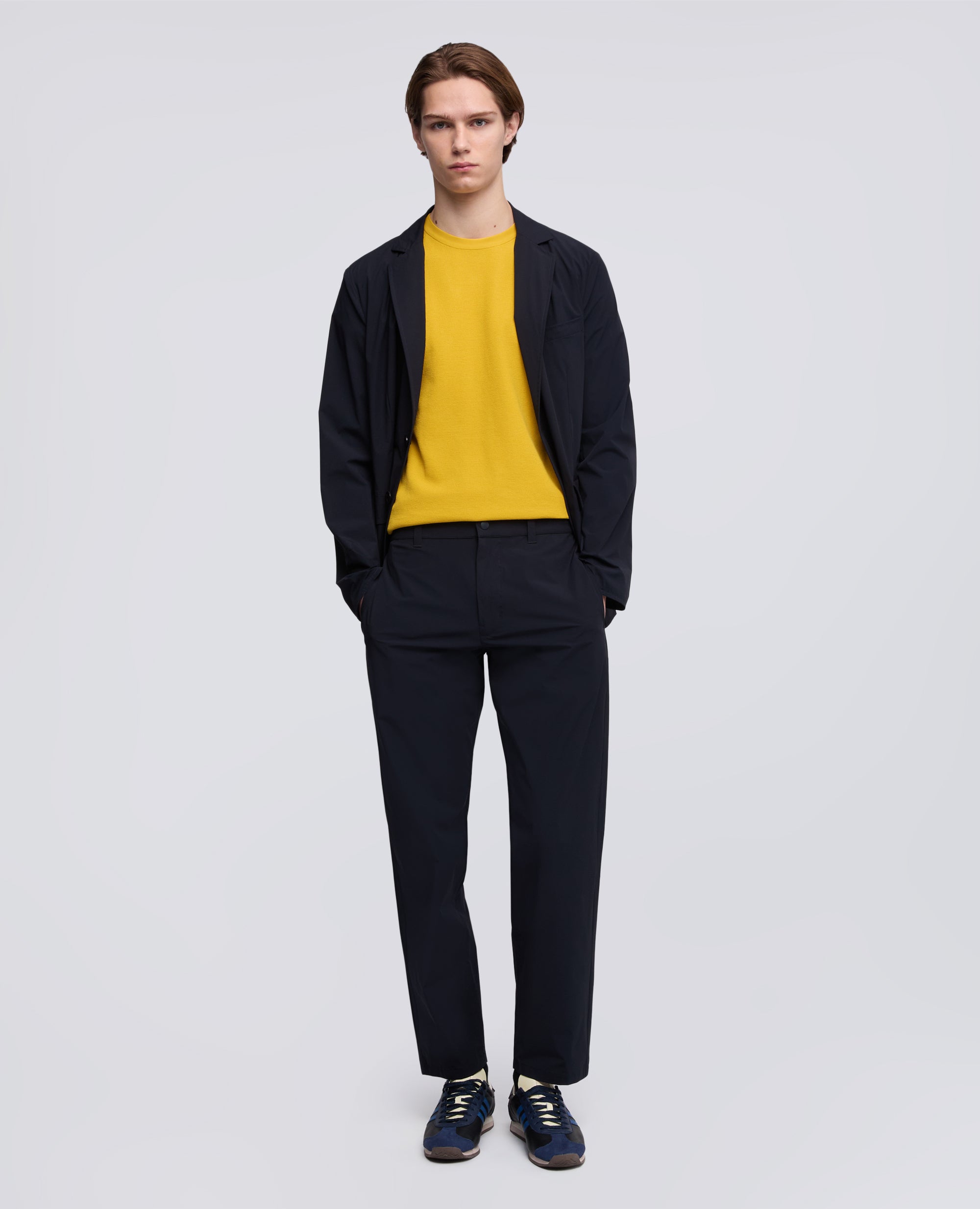 MAGLIA RAGLAN IN MICRO WAFFLE DI COTONE - GIALLO - ASPESI