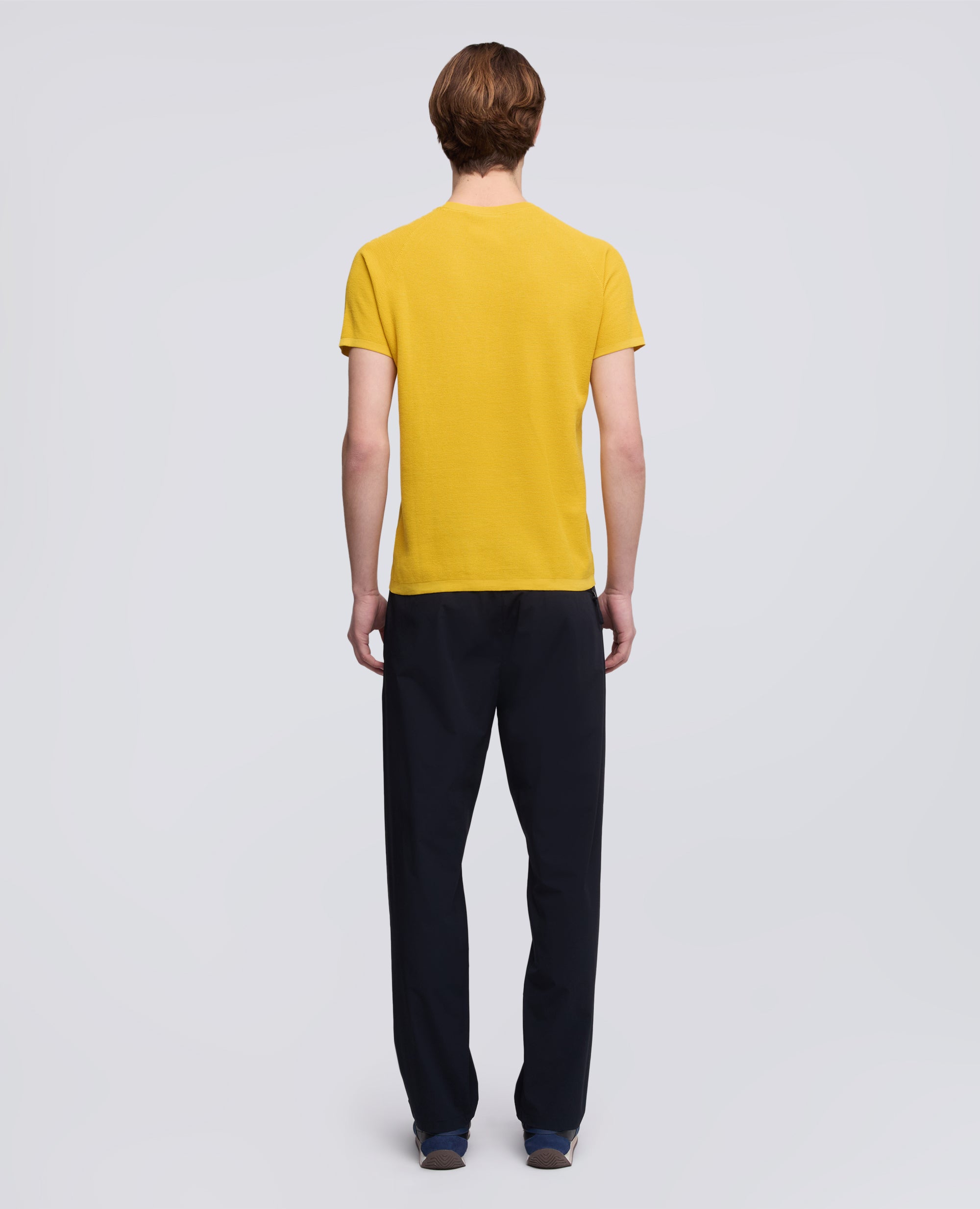 MAGLIA RAGLAN IN MICRO WAFFLE DI COTONE - GIALLO - ASPESI