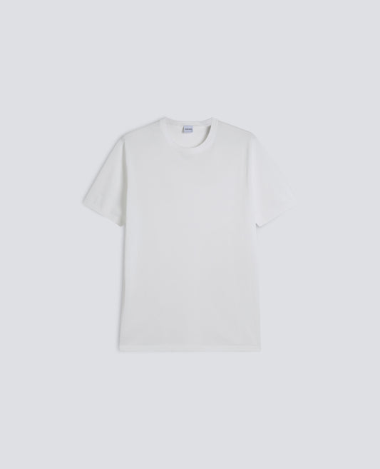 T-SHIRT GIROCOLLO IN COTONE - BIANCO - ASPESI