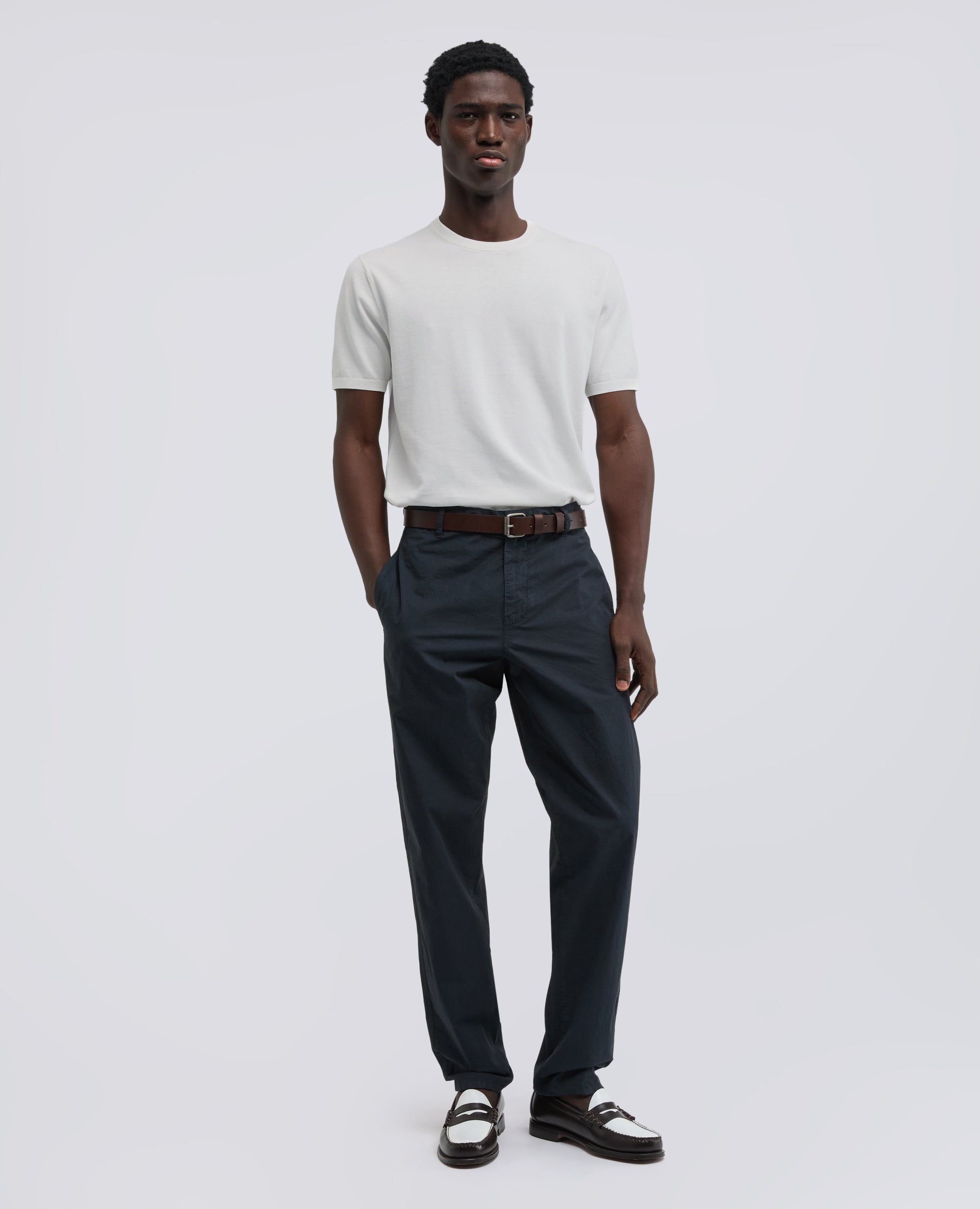 T-SHIRT GIROCOLLO IN COTONE - BIANCO - ASPESI