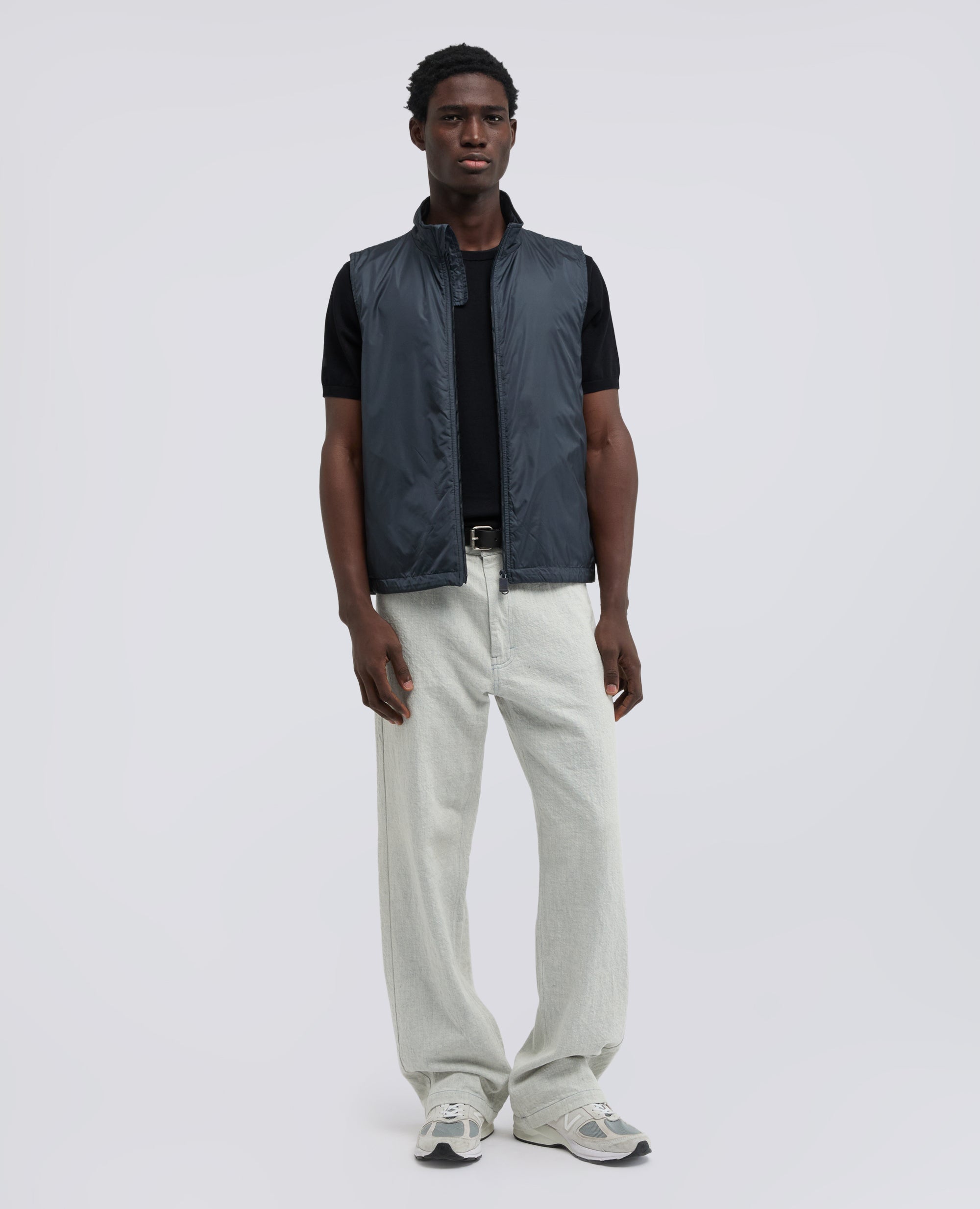 T-SHIRT GIROCOLLO IN COTONE - NERO - ASPESI