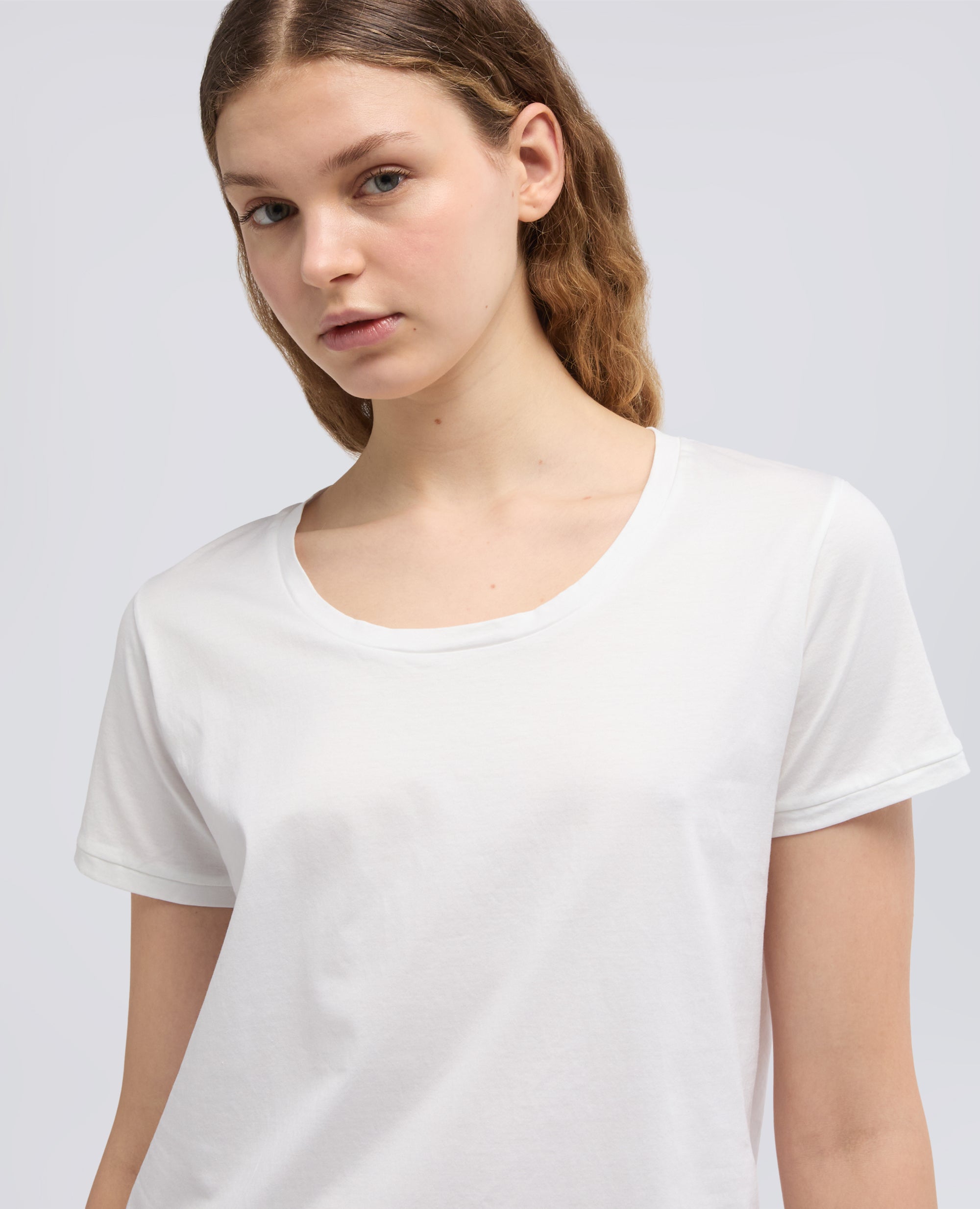 T-SHIRT IN JERSEY DI COTONE - BIANCO - ASPESI