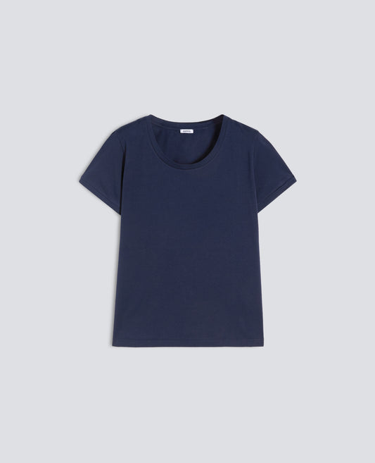 T-SHIRT IN JERSEY DI COTONE - BLU - ASPESI