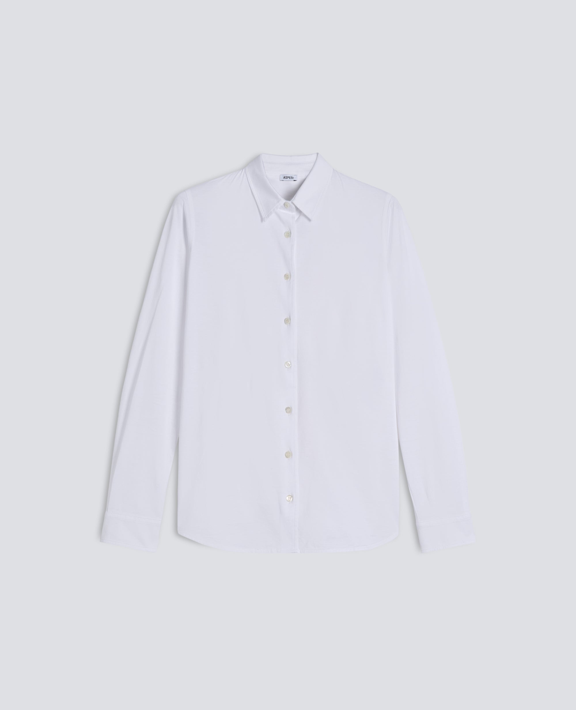 CAMICIA IN JERSEY DI COTONE - BIANCO - ASPESI