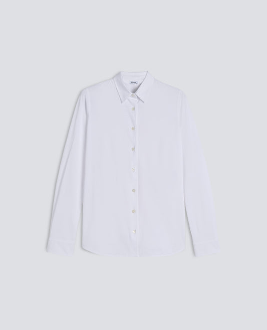 BAUMWOLLJERSEY-TRIKOT - BIANCO - ASPESI