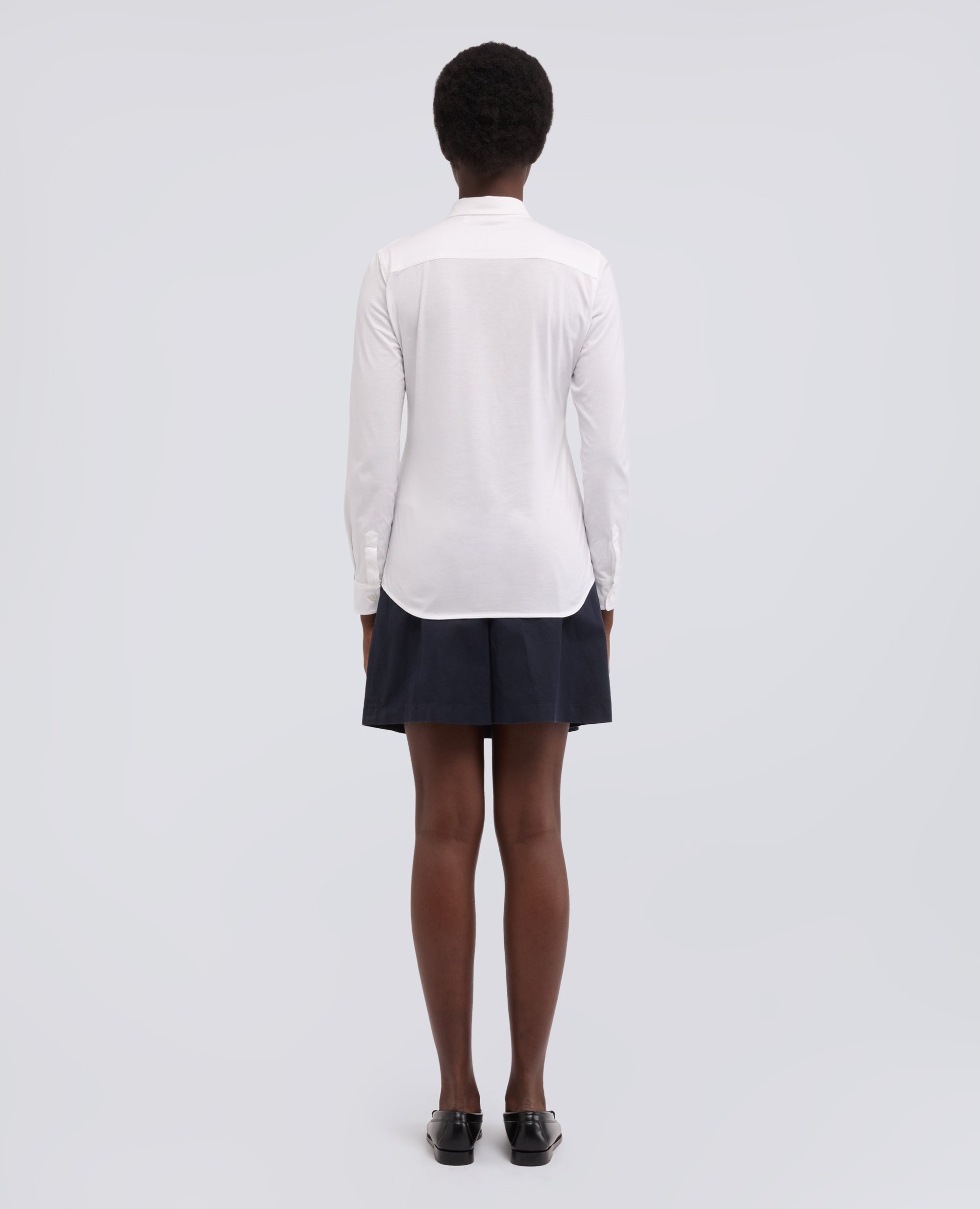 CAMICIA IN JERSEY DI COTONE - BIANCO - ASPESI