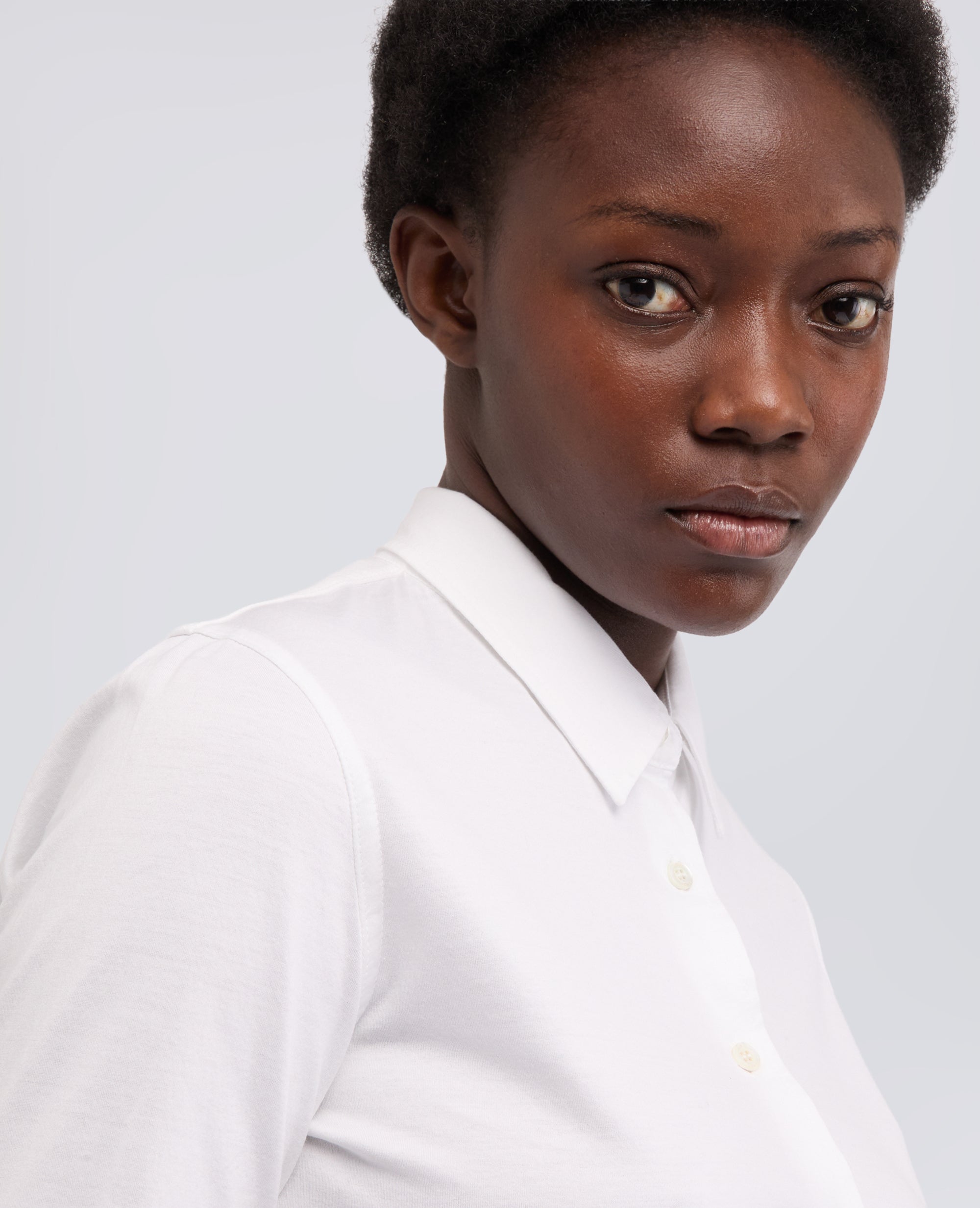 CAMICIA IN JERSEY DI COTONE - BIANCO - ASPESI