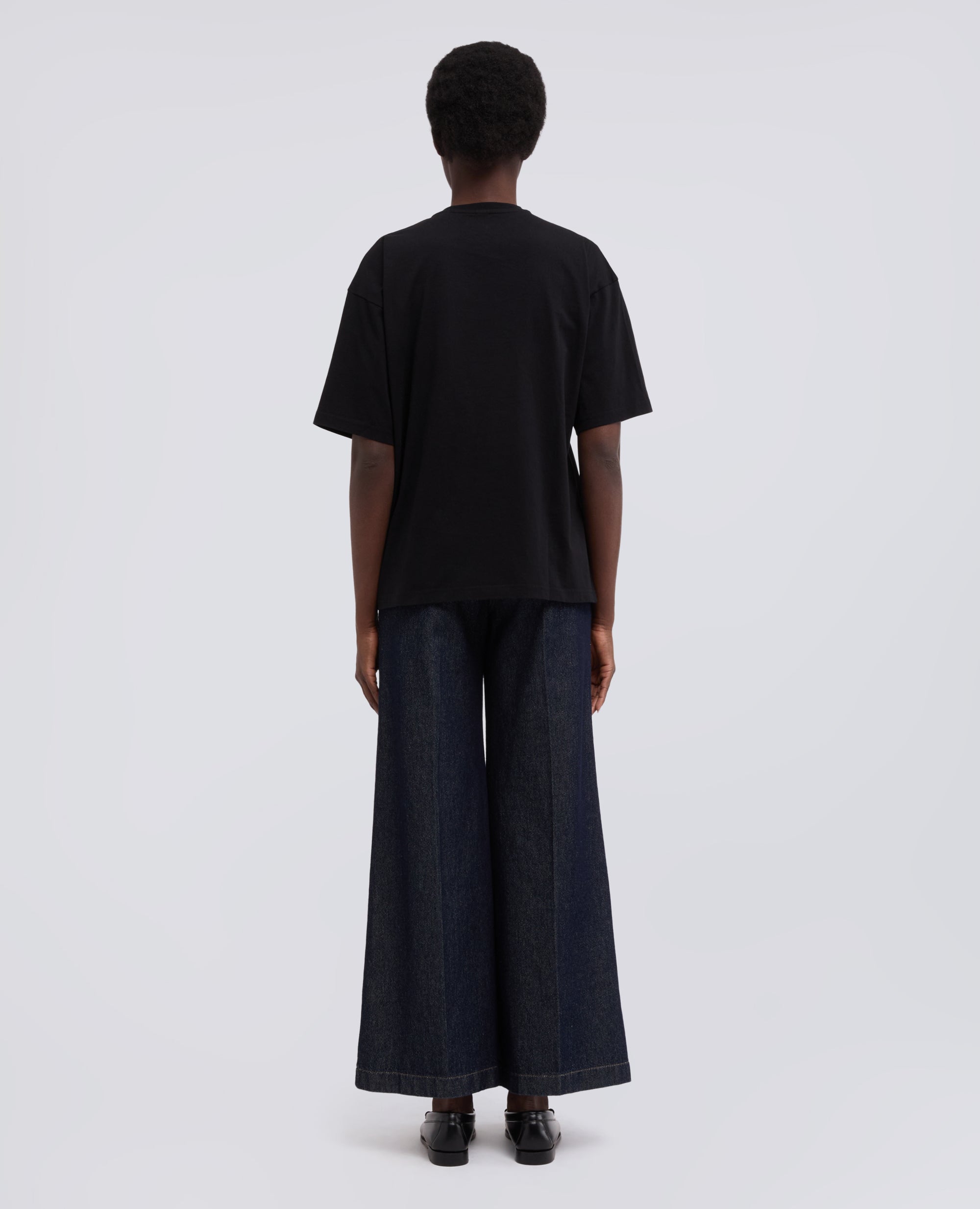 T-SHIRT IN JERSEY DI COTONE CON STAMPA -SBAGLIATO- - NERO - ASPESI