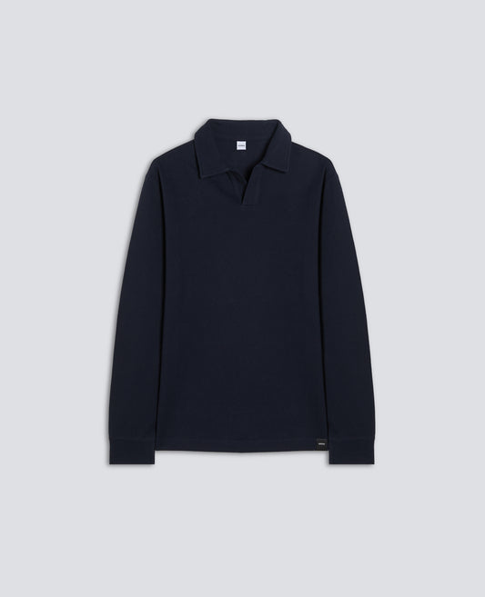 POLOSHIRT AUS BAUMWOLL-JERSEY - BLU - ASPESI