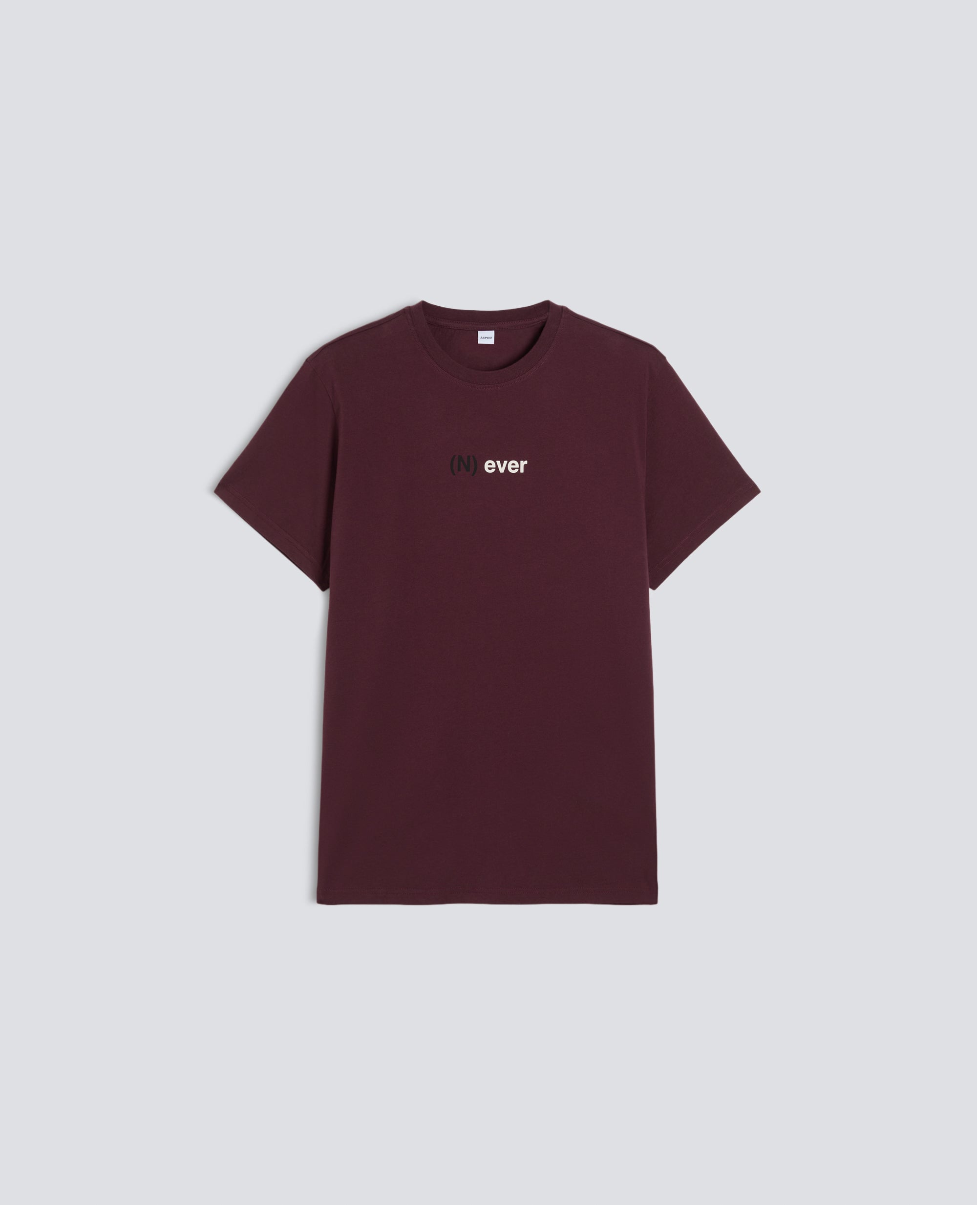 T-SHIRT IN COTONE CON STAMPA -(N)EVER- - ROSSO - ASPESI