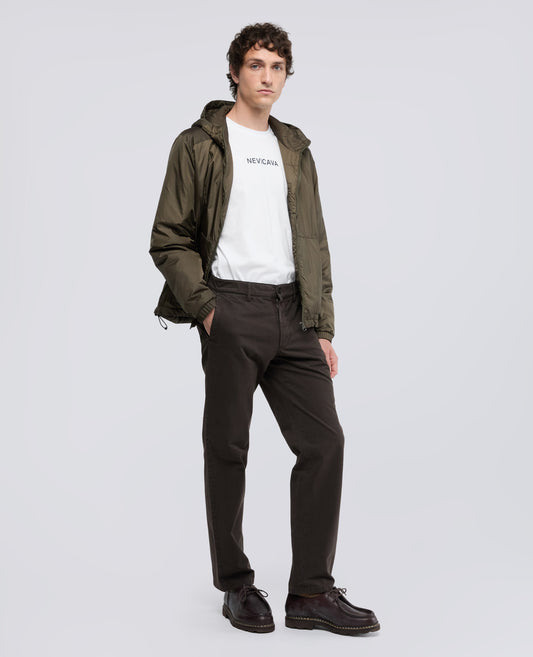 T-SHIRT IN COTONE CON STAMPA -NEVICAVA- - BIANCO - ASPESI