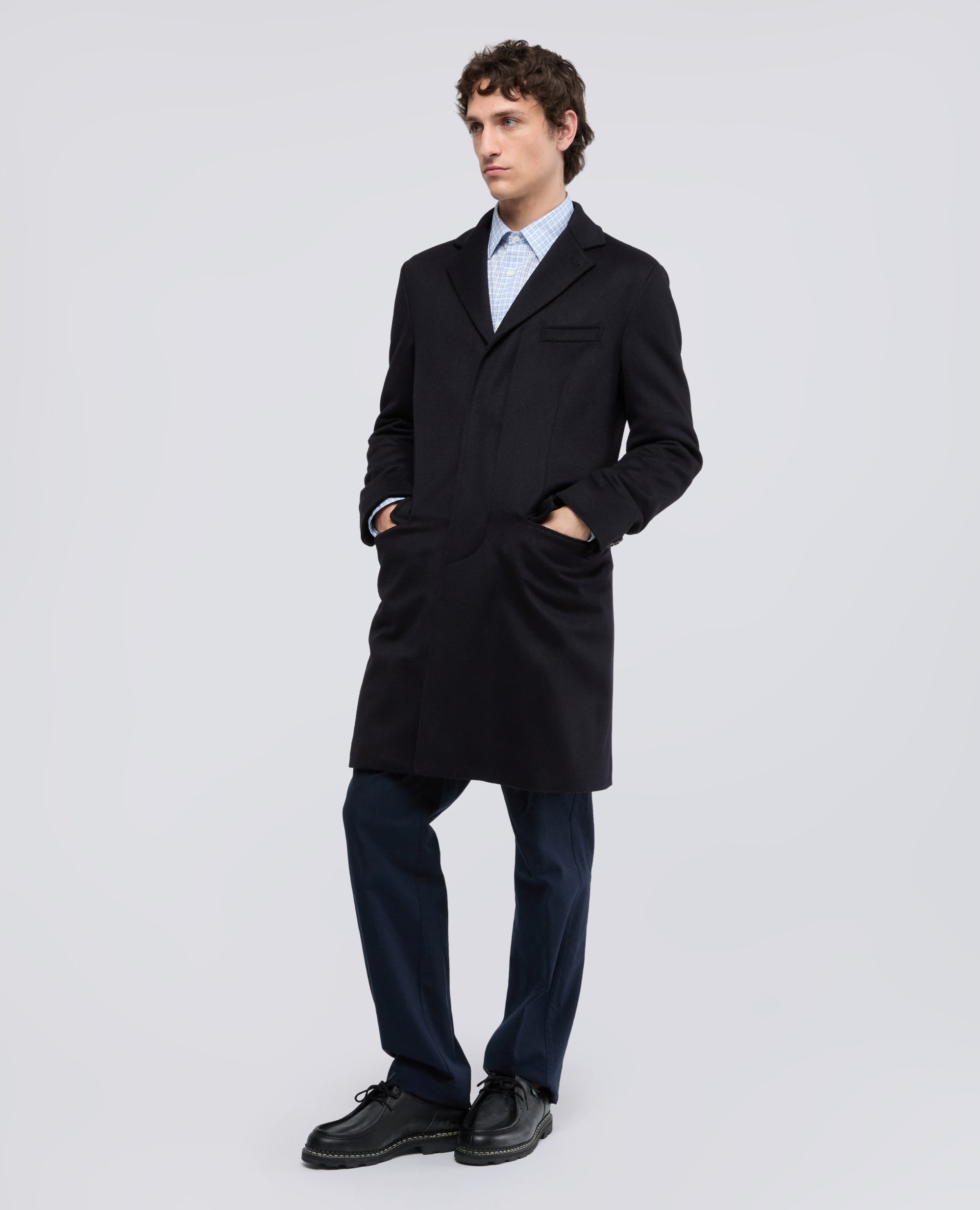CAMICIA SEDICI IN POPELINE DI COTONE - AZZURRO - ASPESI