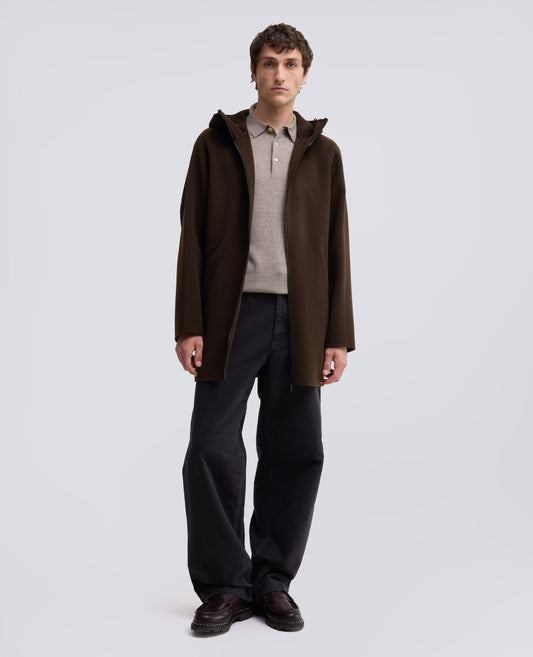 JACKE AUS DOUBLE-FACE-WOLLGEWEBE - MARRONE - ASPESI