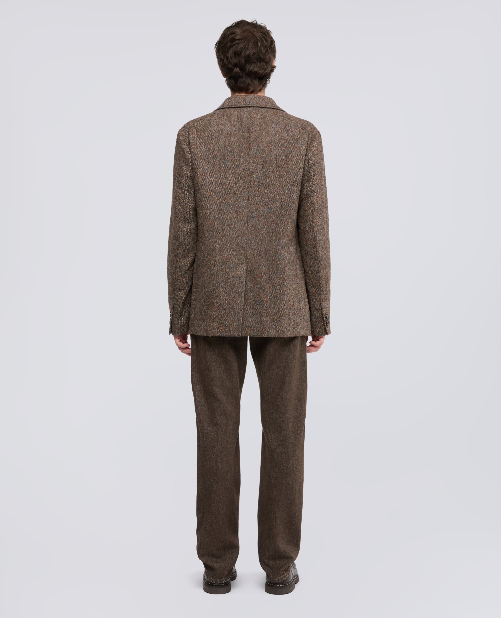 BLAZER IN PURA LANA VERGINE TINTO FILO - MARRONE - ASPESI