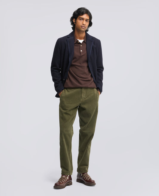 BLAZER IN LANA SHETLAND - BLU - ASPESI