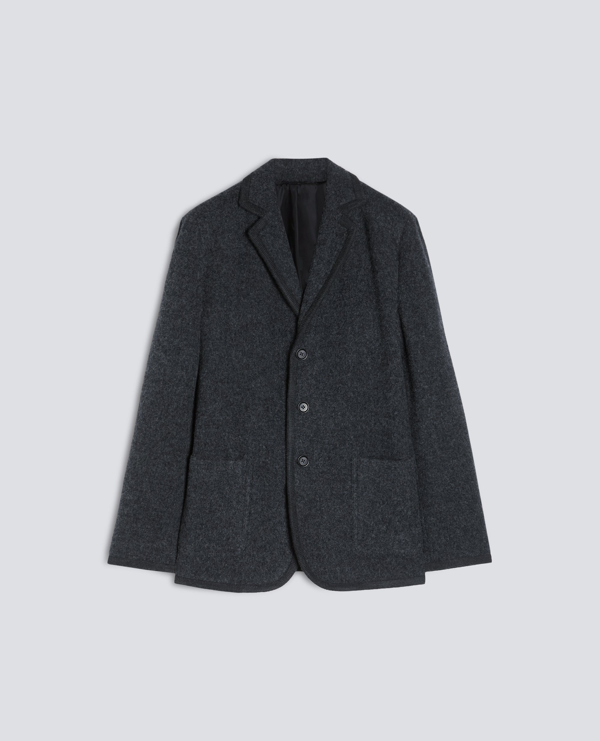 BLAZER IN LANA SHETLAND - GRIGIO - ASPESI