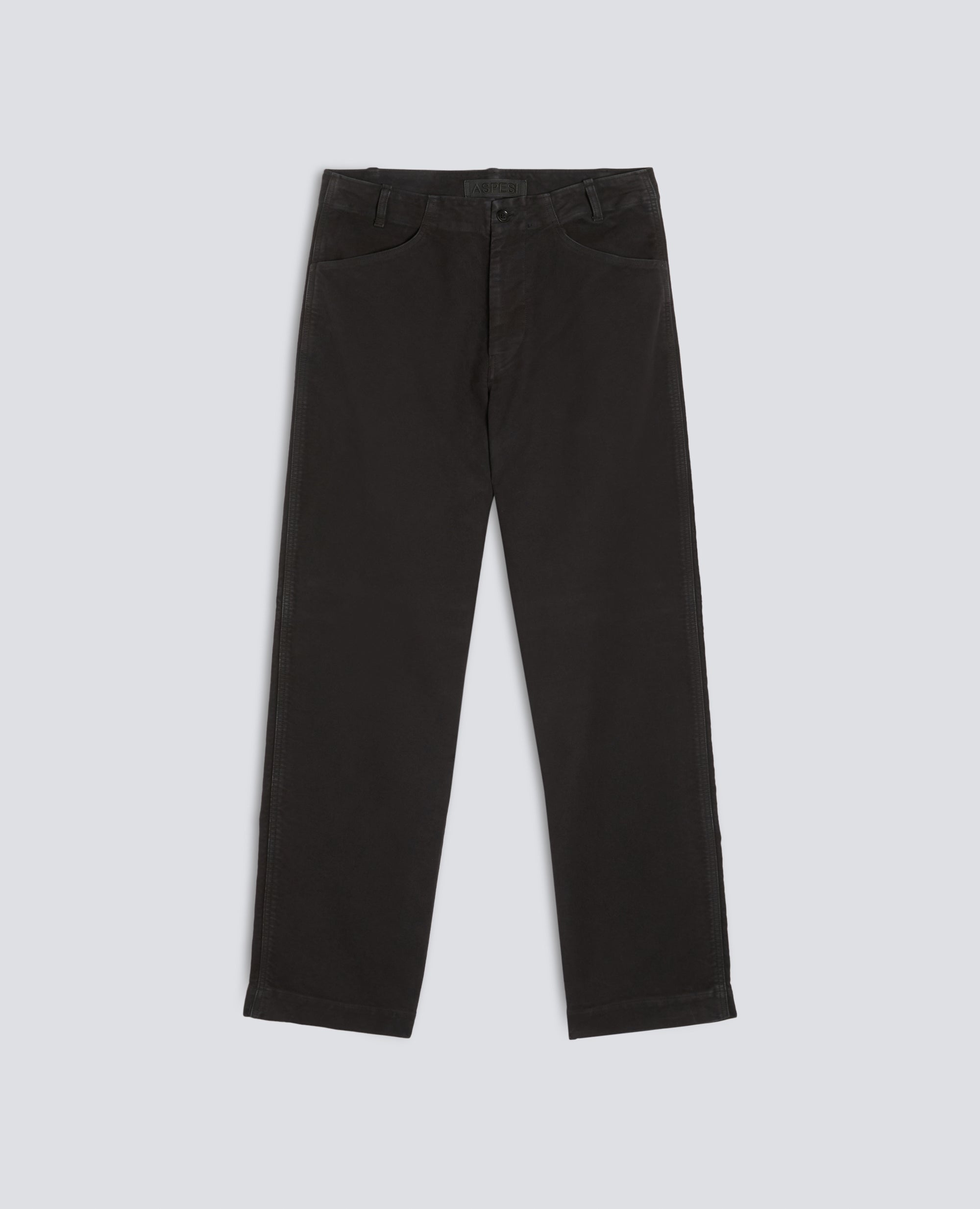 STUCKGEFARBTE HOSE AUS BAUMWOLL-BARCHENT - MARRONE - ASPESI