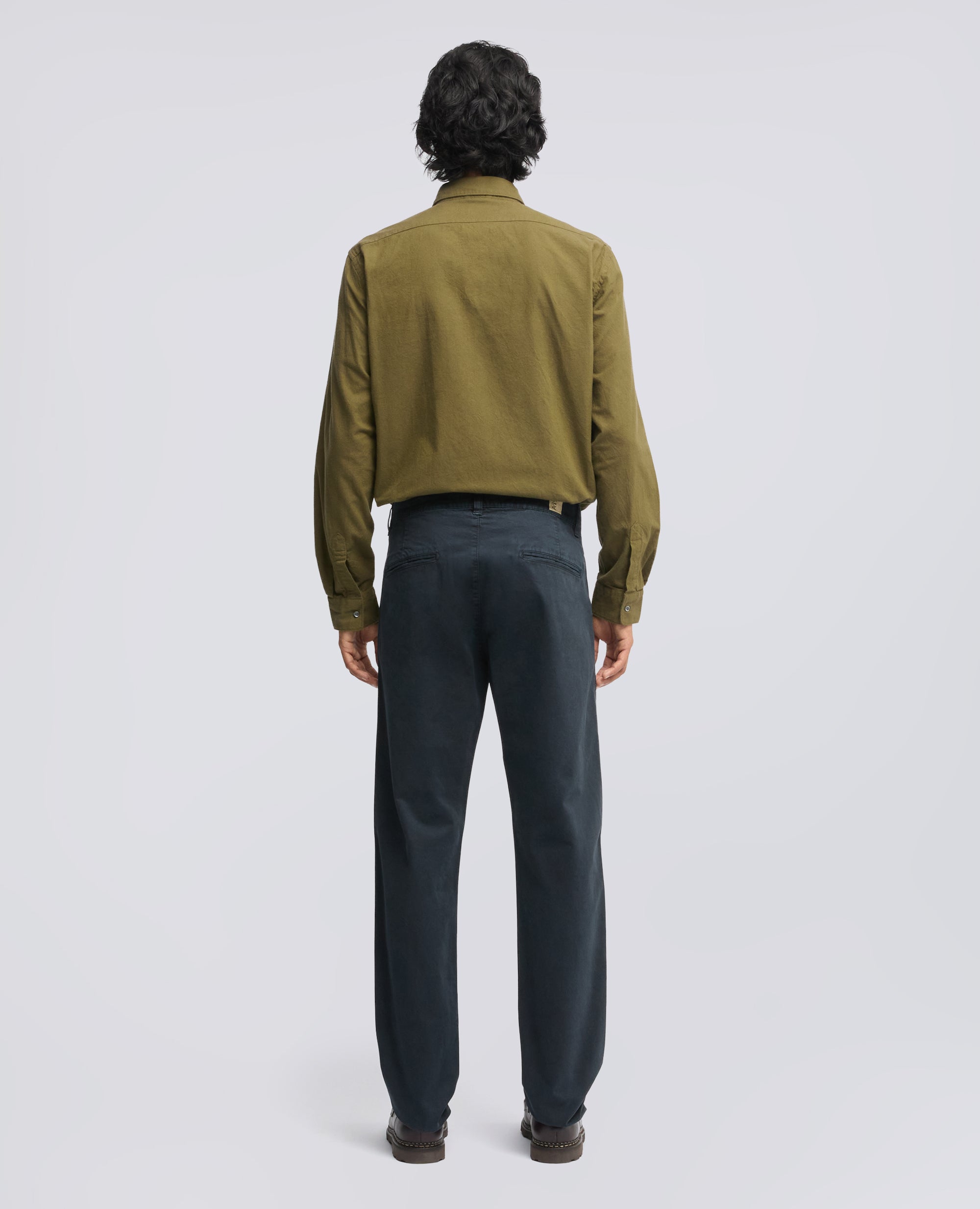 PANTALONE CHINO IN GABARDINA DI COTONE - BLU - ASPESI