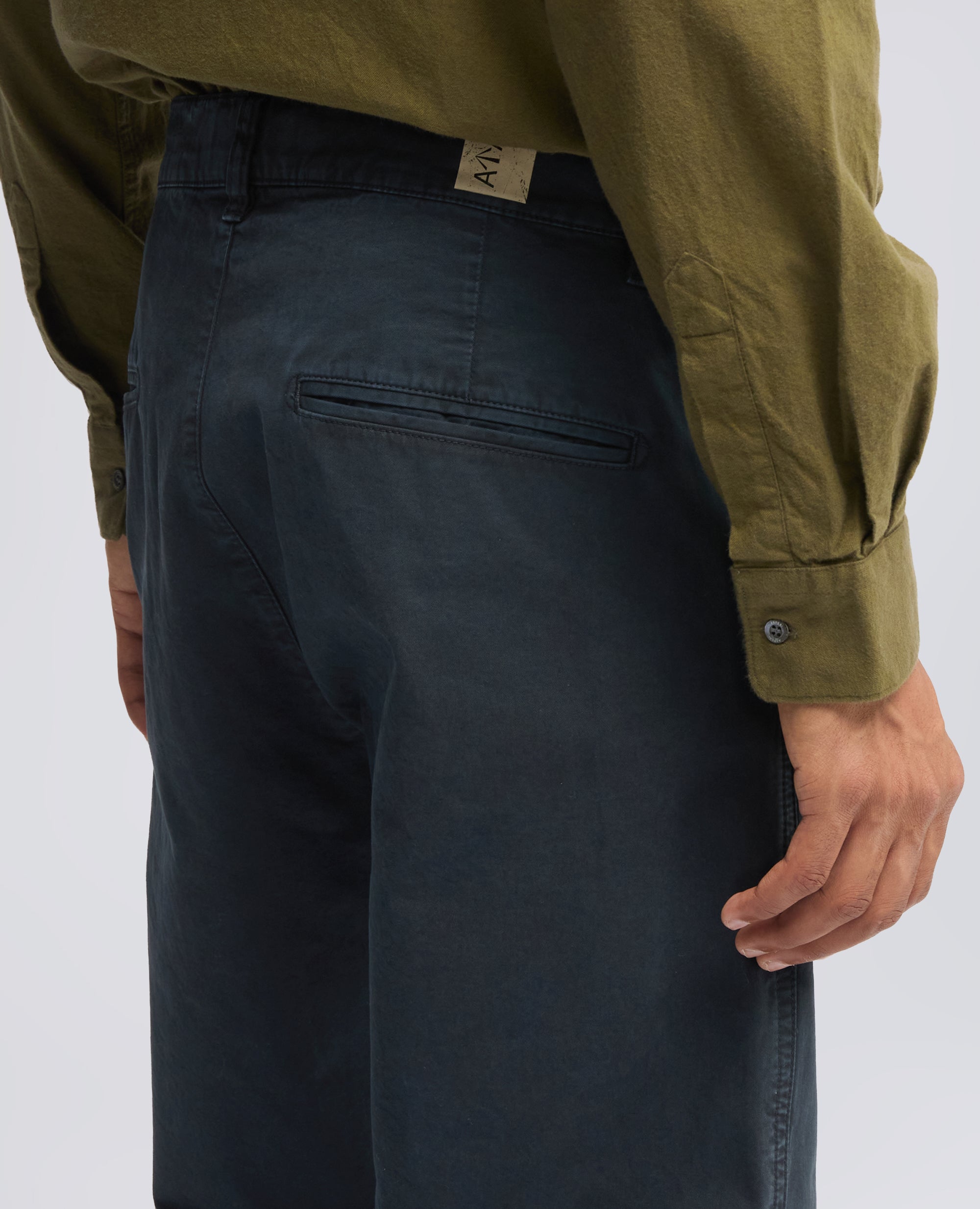 PANTALONE CHINO IN GABARDINA DI COTONE - BLU - ASPESI