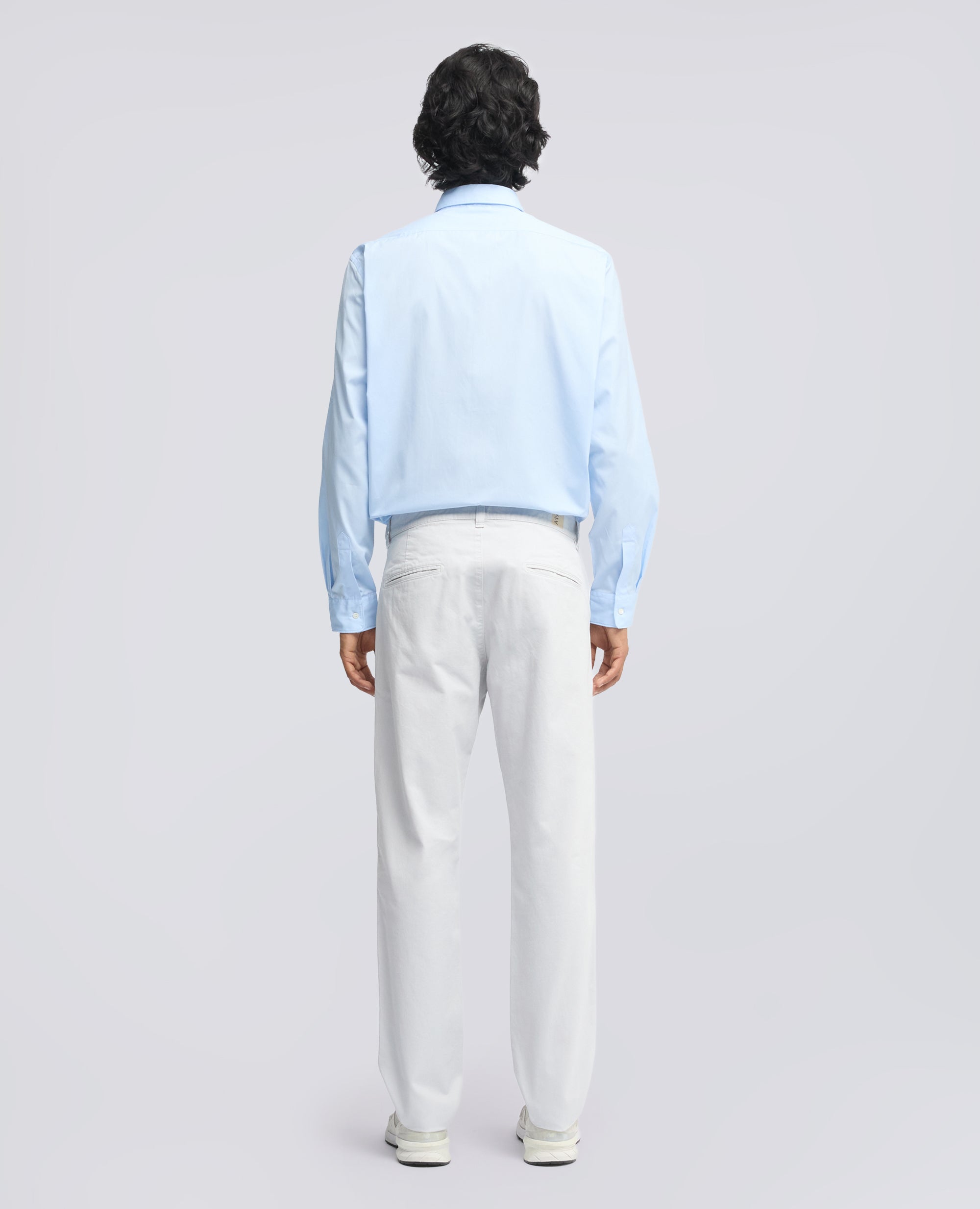 PANTALONE CHINO IN GABARDINA DI COTONE - GRIGIO - ASPESI