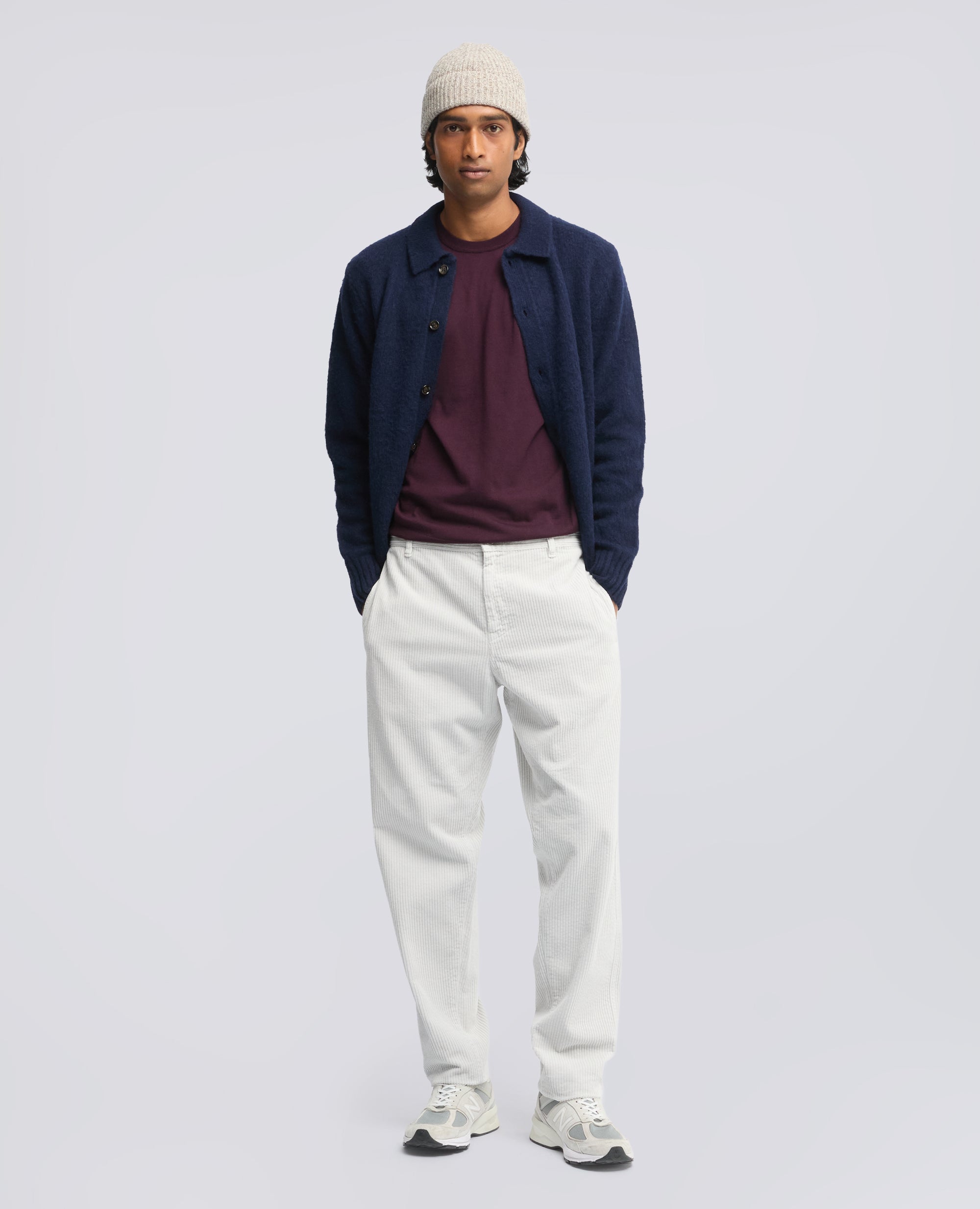 PANTALONE CHINO IN VELLUTO A COSTE - GRIGIO - ASPESI