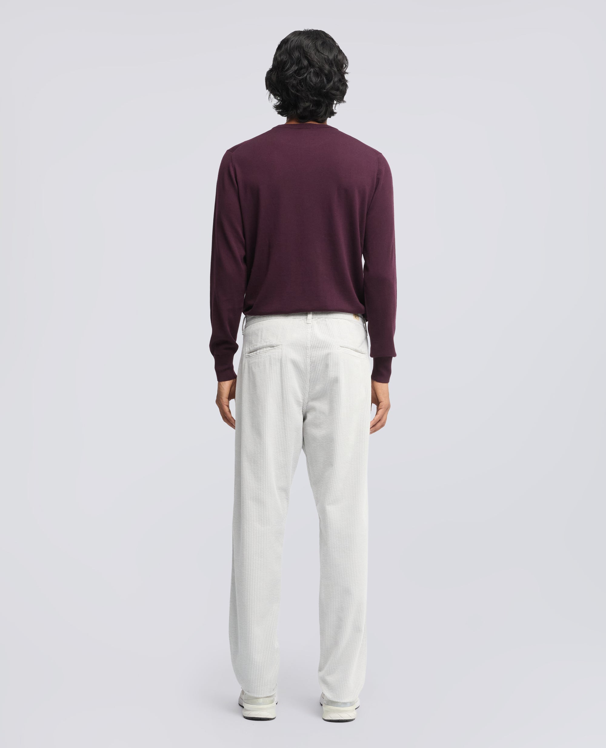 PANTALONE CHINO IN VELLUTO A COSTE - GRIGIO - ASPESI