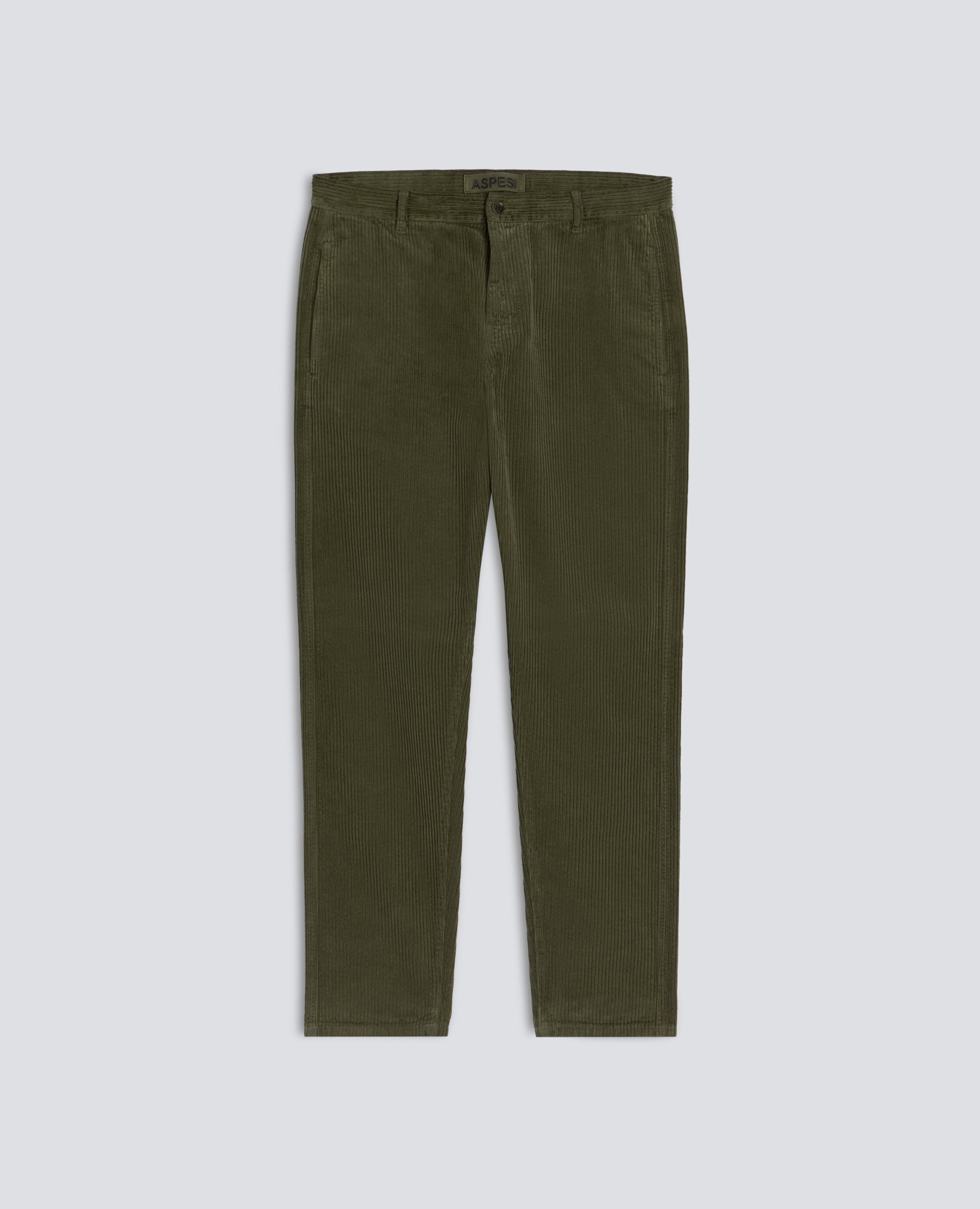 PANTALONE CHINO IN VELLUTO A COSTE - VERDE - ASPESI