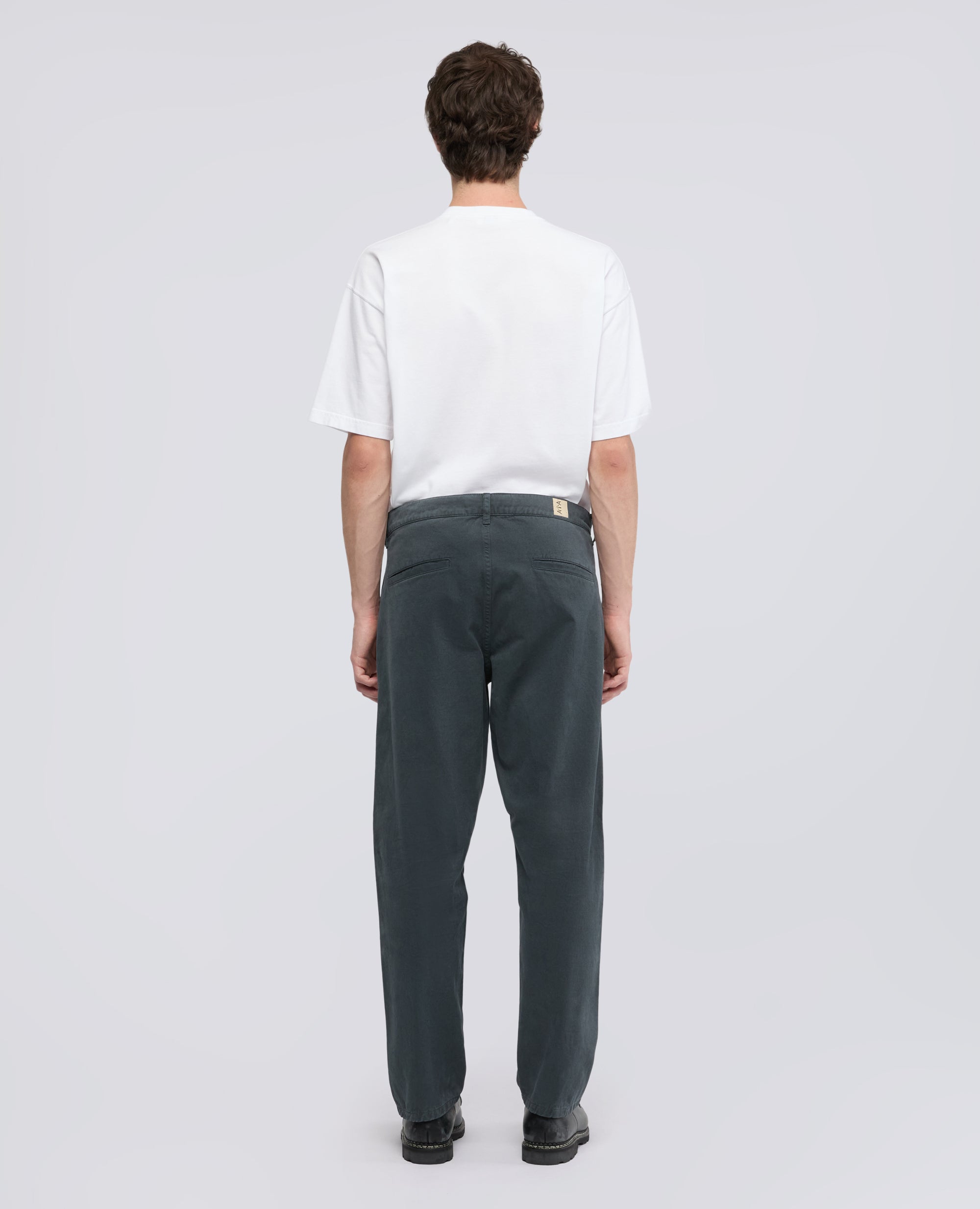 PANTALONE CHINO IN GABARDINA DI COTONE TINTO CAPO - GRIGIO - ASPESI