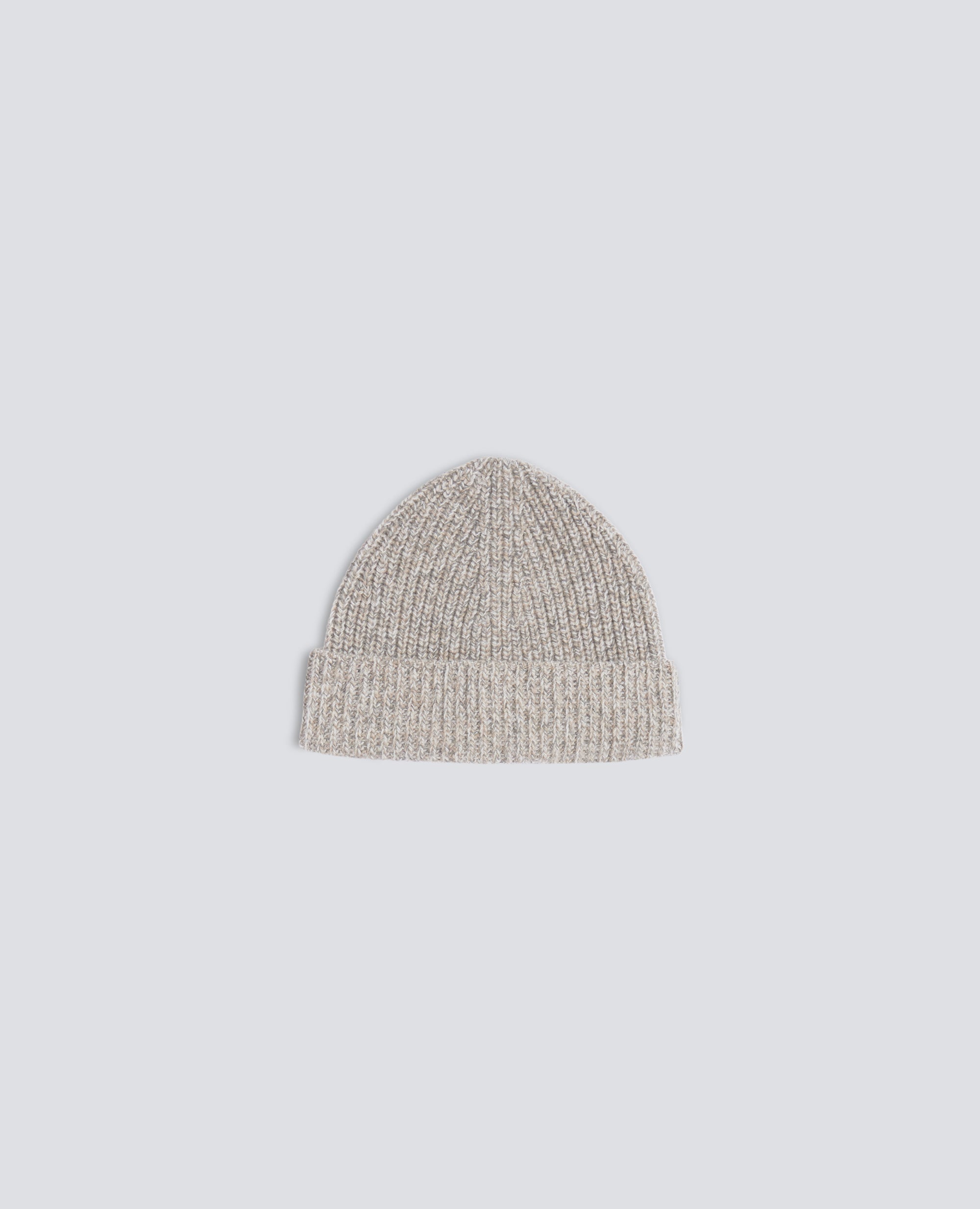 BERRETTO IN LANA A COSTE - BEIGE - ASPESI