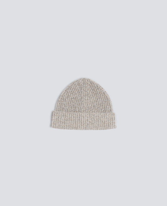 BERRETTO IN LANA A COSTE - BEIGE - ASPESI