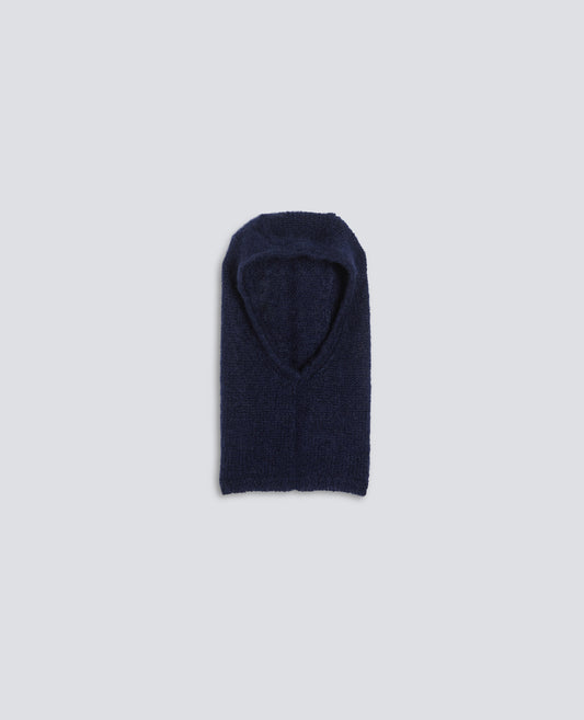 BALACLAVA IN MAGLIA DI MOHAIR E LANA - BLU - ASPESI