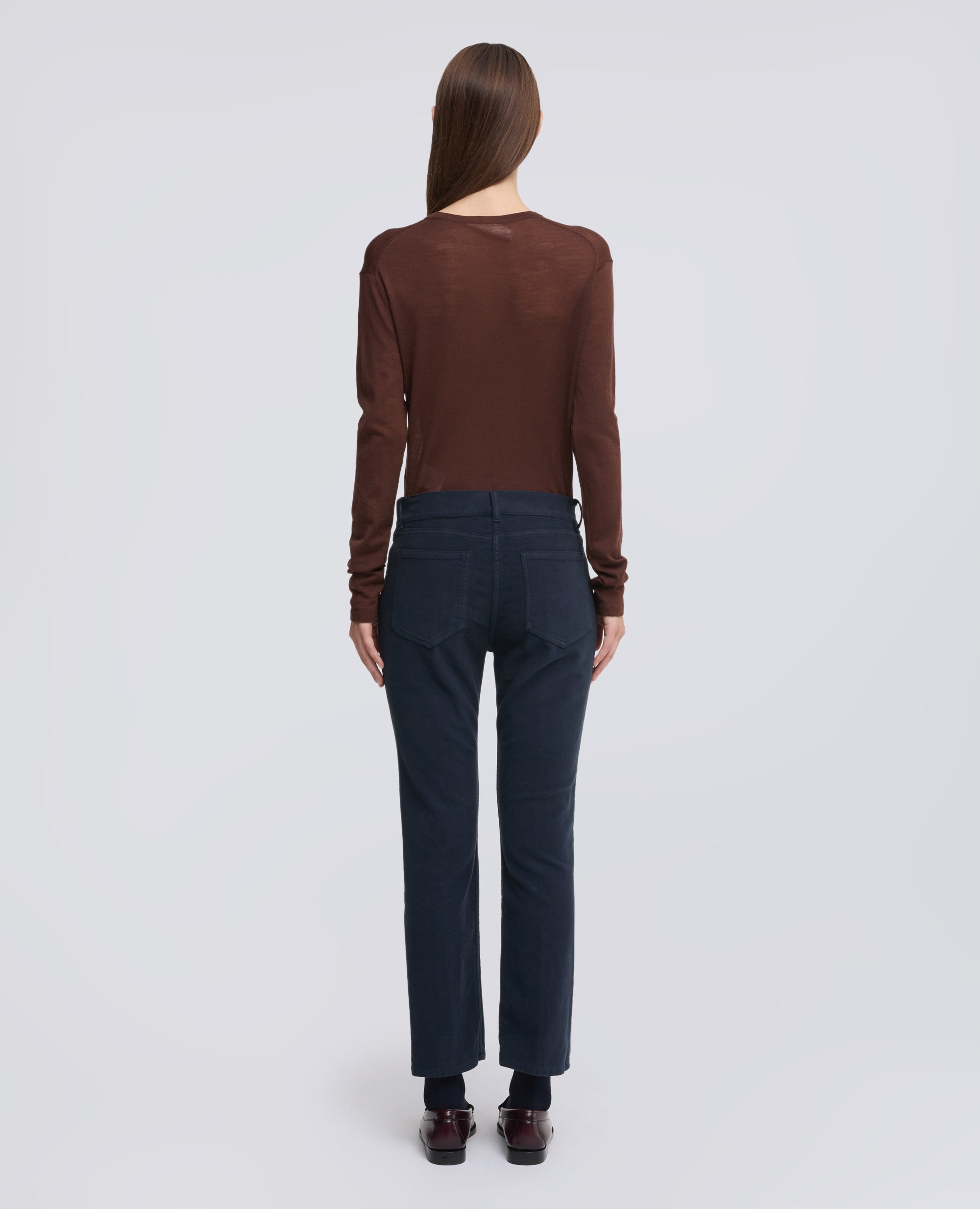 PANTALONE IN FUSTAGNO STRETCH - BLU - ASPESI