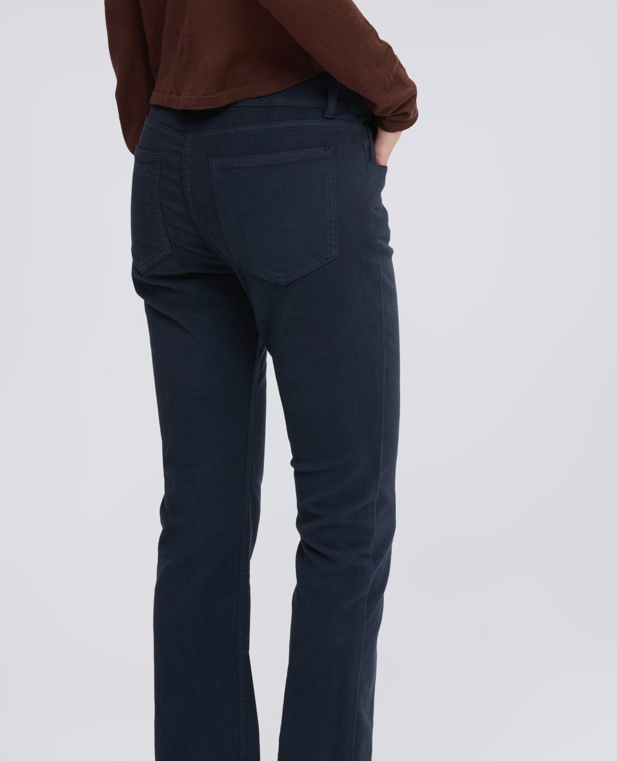PANTALONE IN FUSTAGNO STRETCH - BLU - ASPESI
