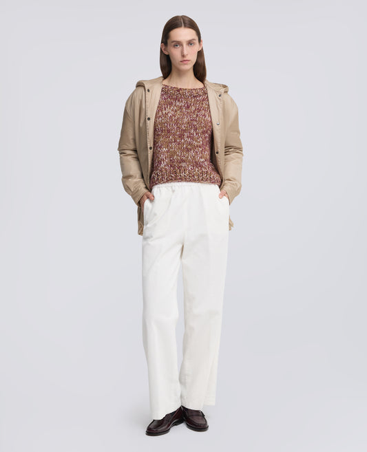 PANTALONE IN VELLUTO A COSTE CON ELASTICO - NATURALE - ASPESI