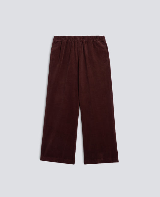 PANTALONE IN VELLUTO A COSTE CON ELASTICO - ROSSO - ASPESI