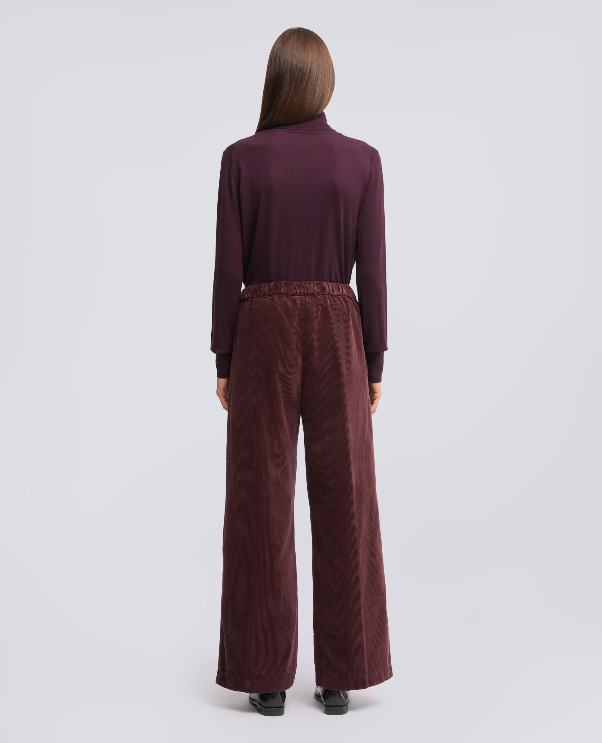 PANTALON DE PANA CON ELASTICO - ROSSO - ASPESI