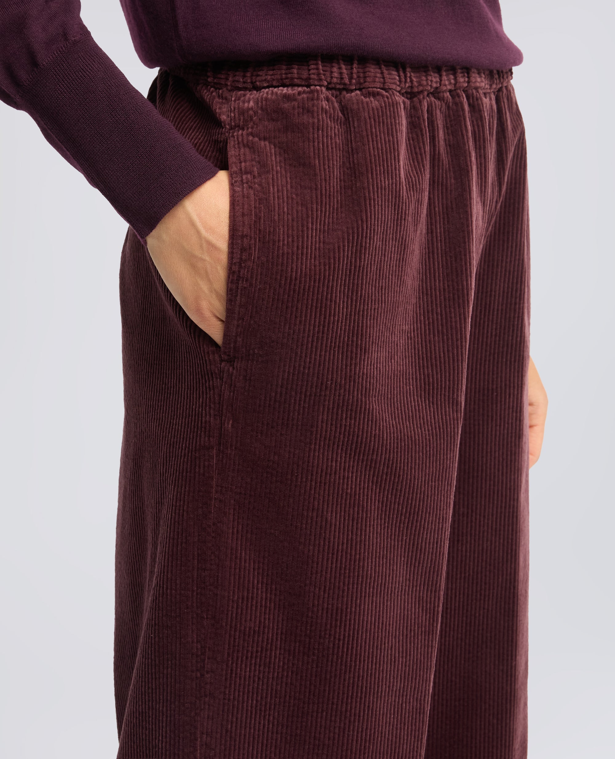 PANTALON DE PANA CON ELASTICO - ROSSO - ASPESI