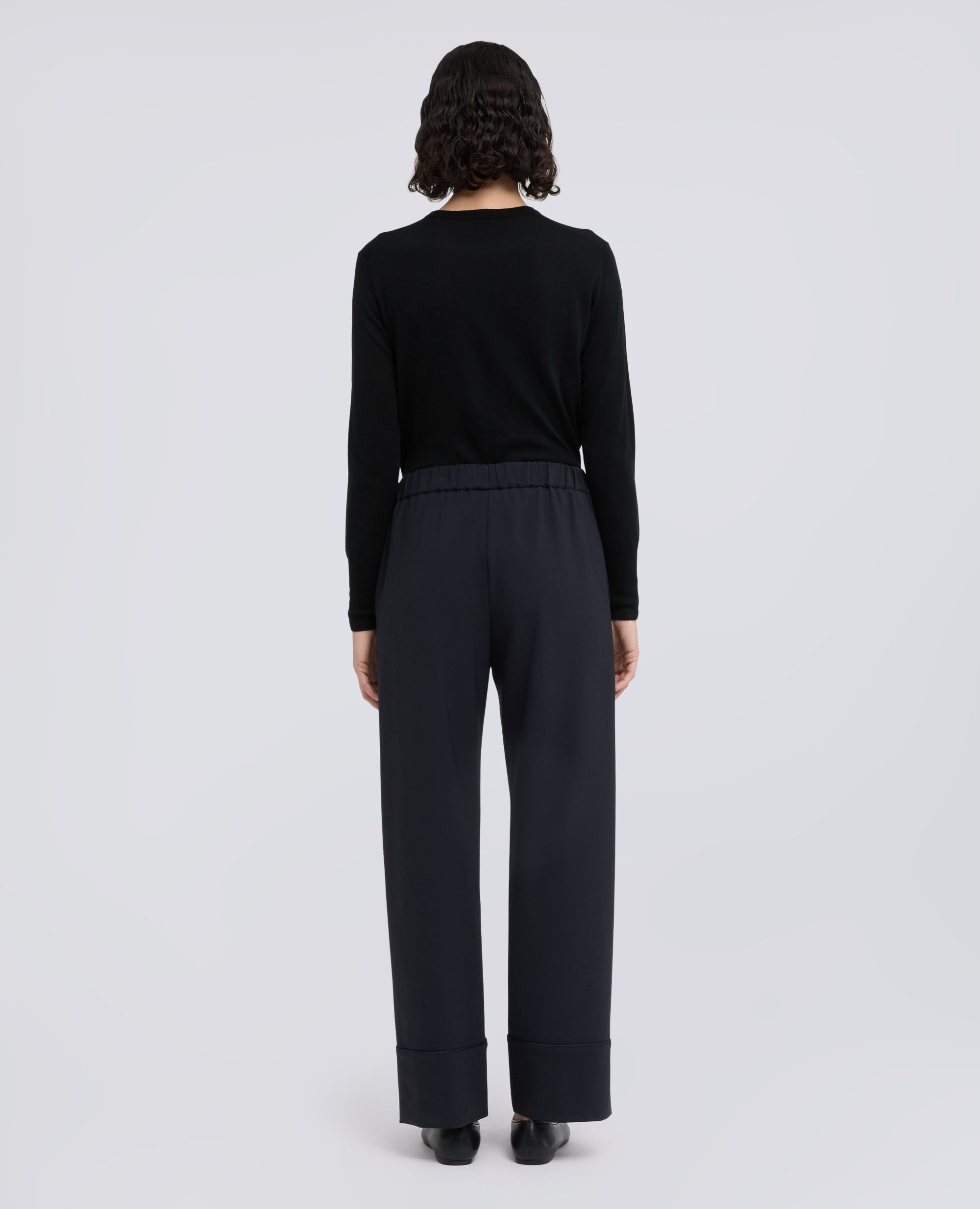 PANTALONE IN FLANELLA TECNOLANA - BLU - ASPESI