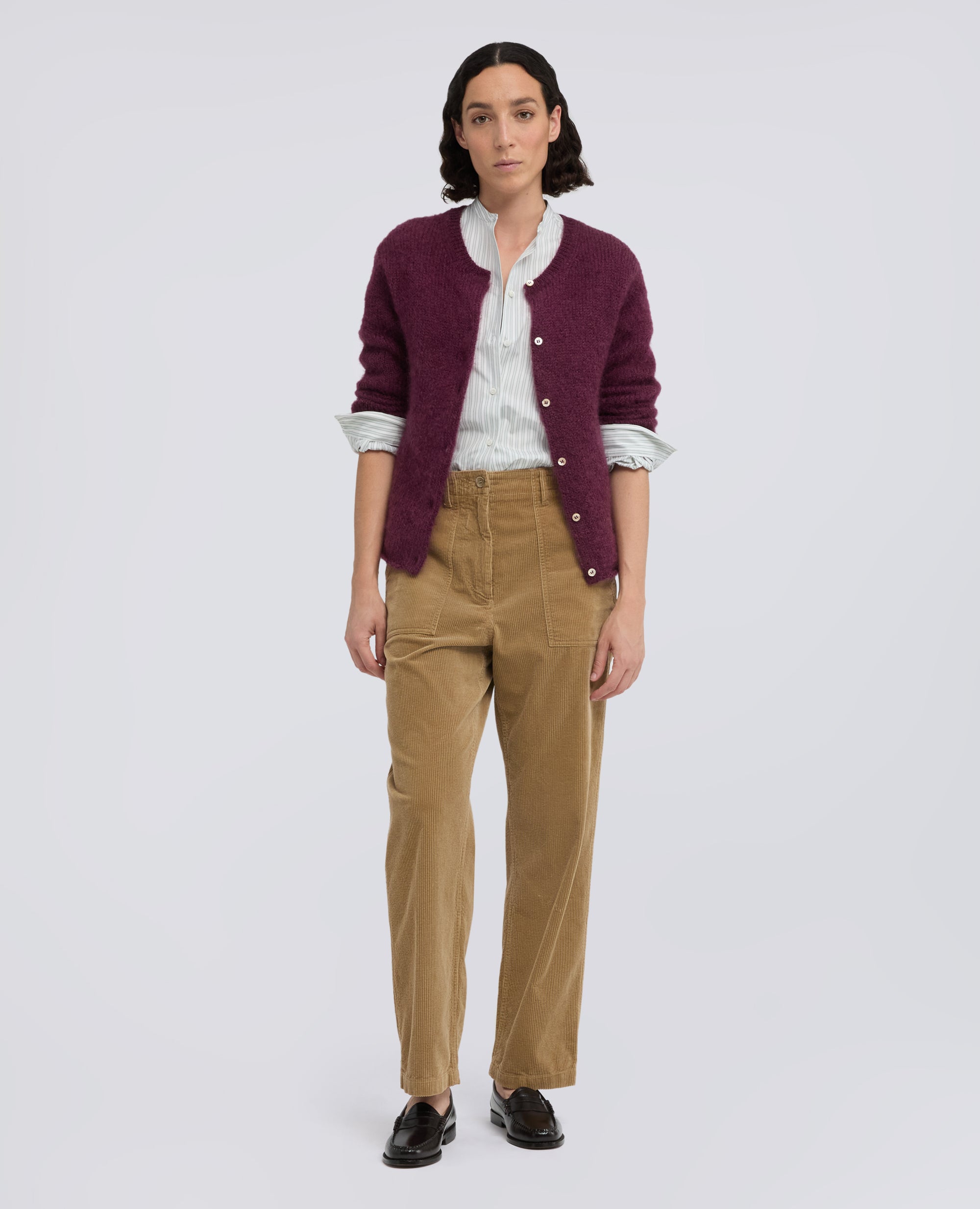 PANTALONE IN VELLUTO A COSTE - BEIGE - ASPESI