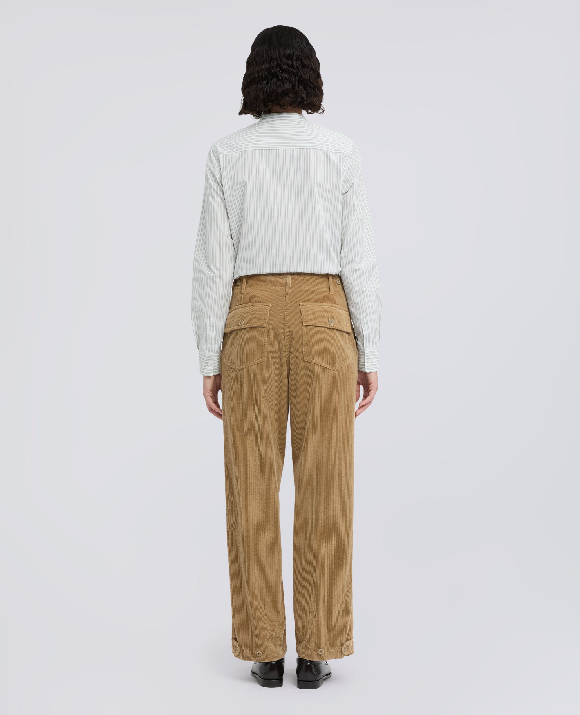 PANTALONE IN VELLUTO A COSTE - BEIGE - ASPESI