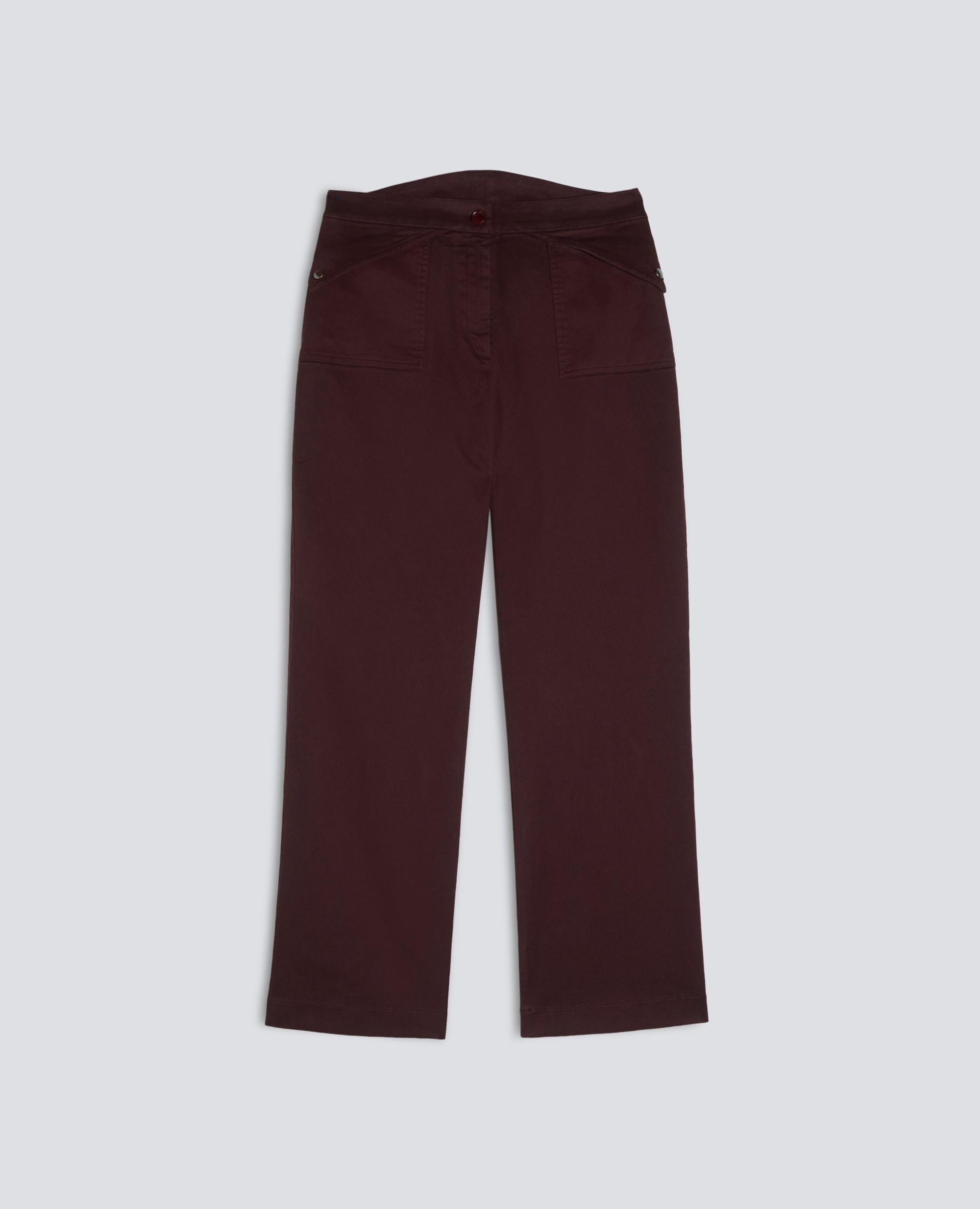 PANTALONE IN GABARDINA DI COTONE - ROSSO - ASPESI