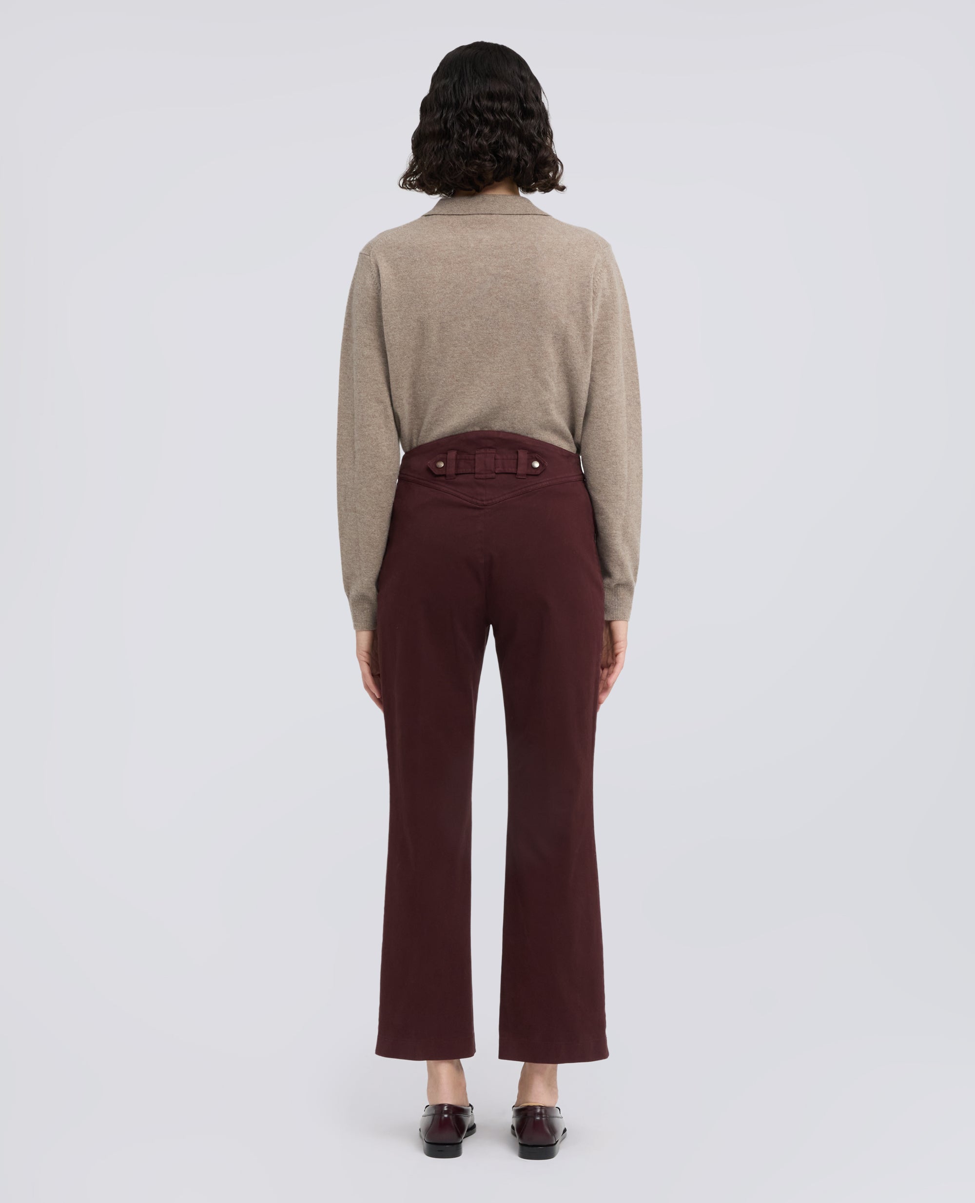 PANTALONE IN GABARDINA DI COTONE - ROSSO - ASPESI