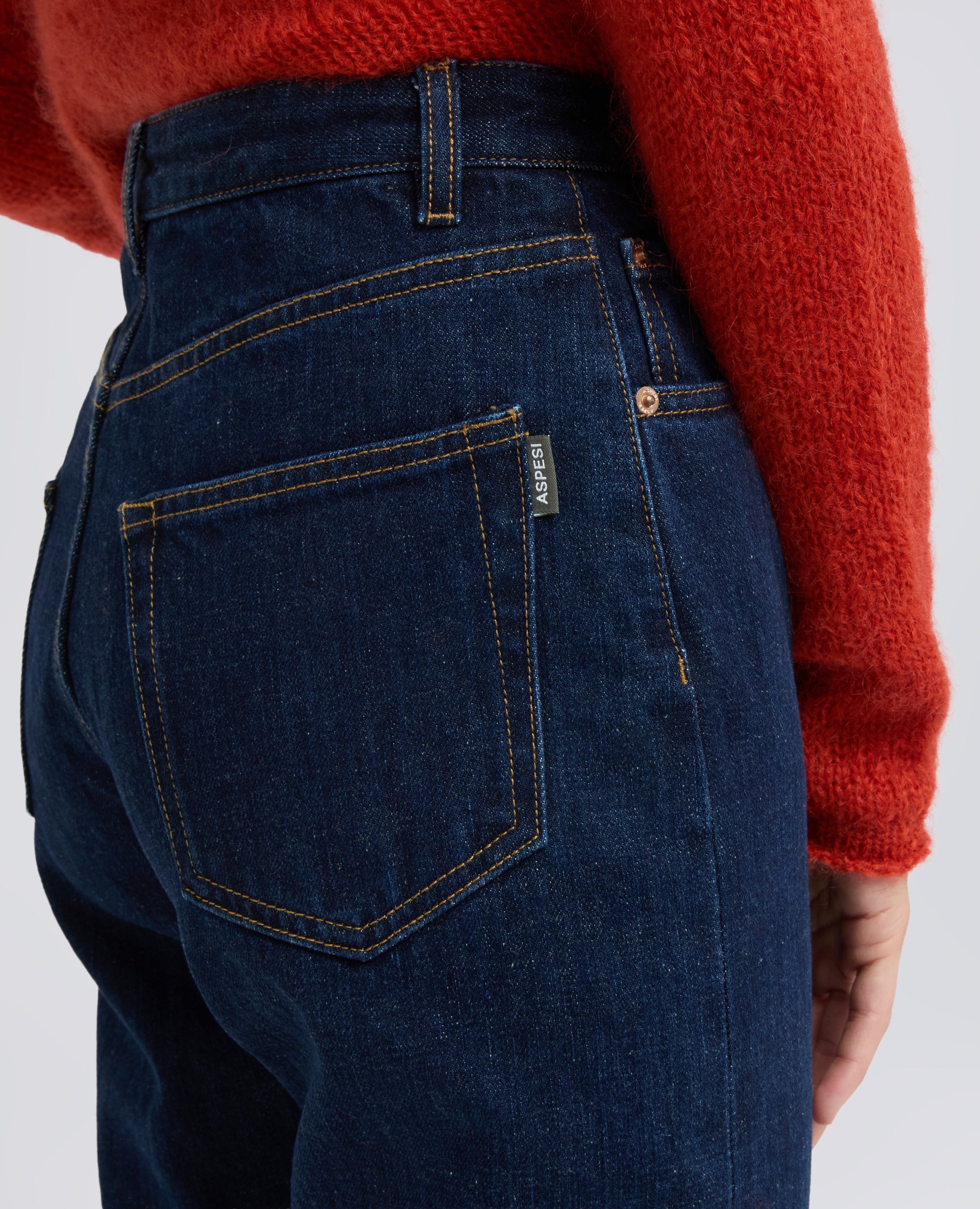PANTALONE IN DENIM DI COTONE - BLU - ASPESI